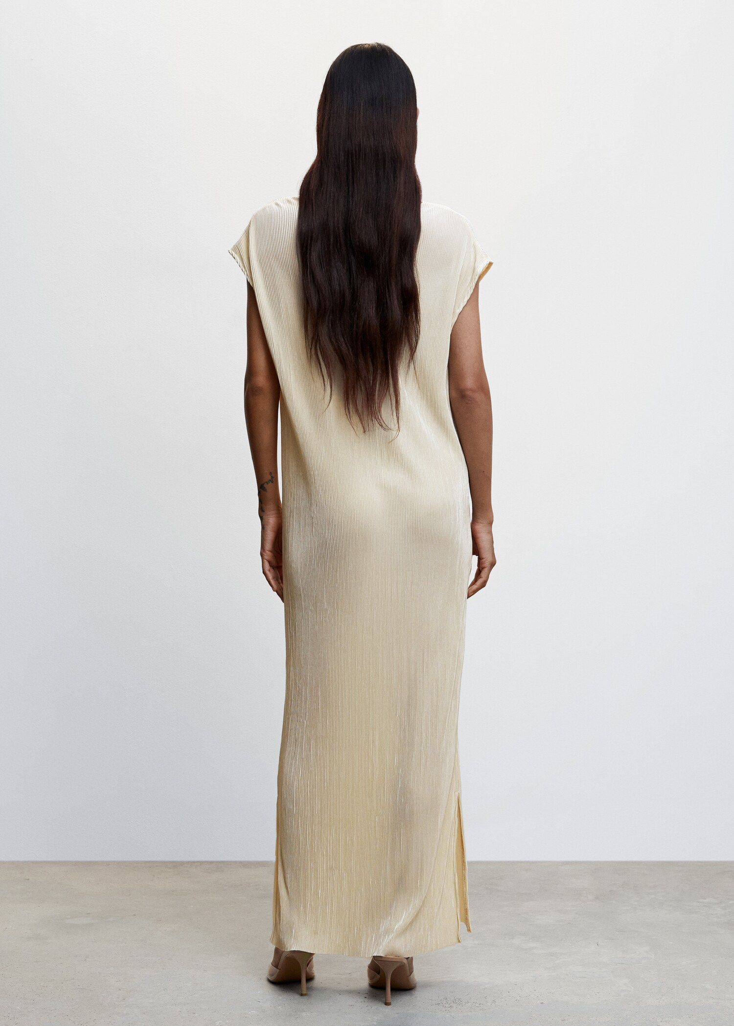 Robe longue plissée - Verso de l’article