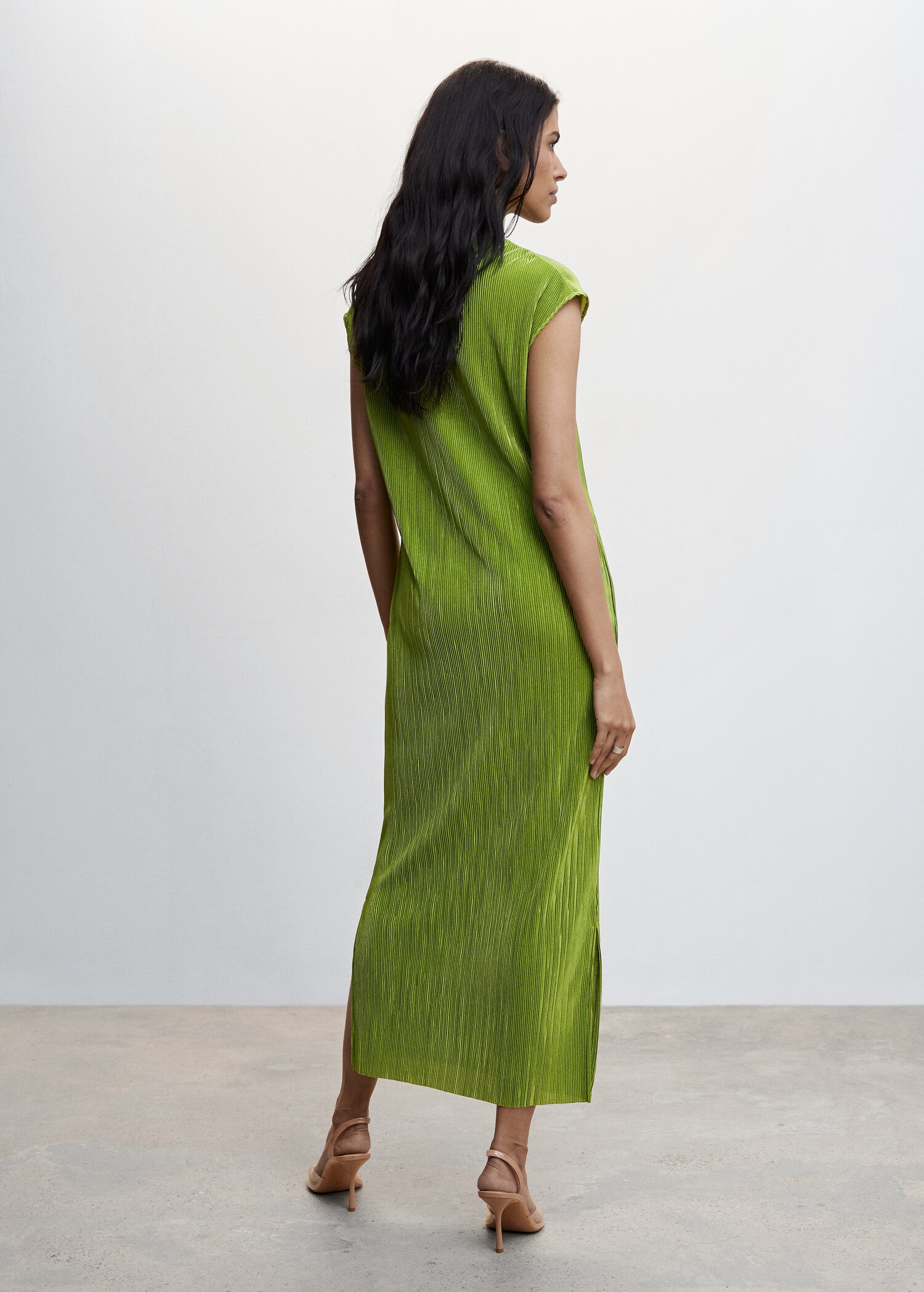 Robe longue plissée - Verso de l’article