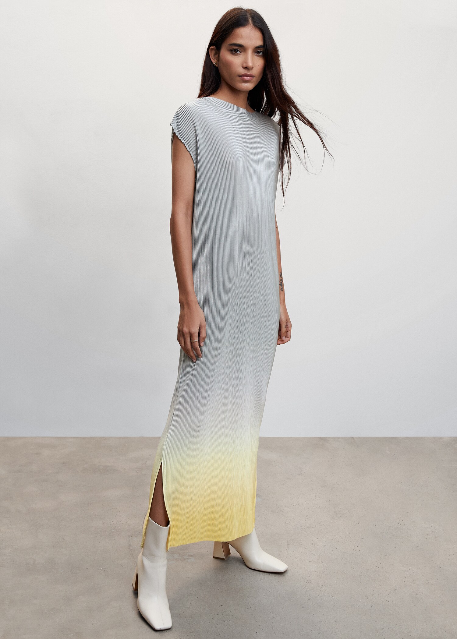 Robe longue plissée - Détail de l'article 1