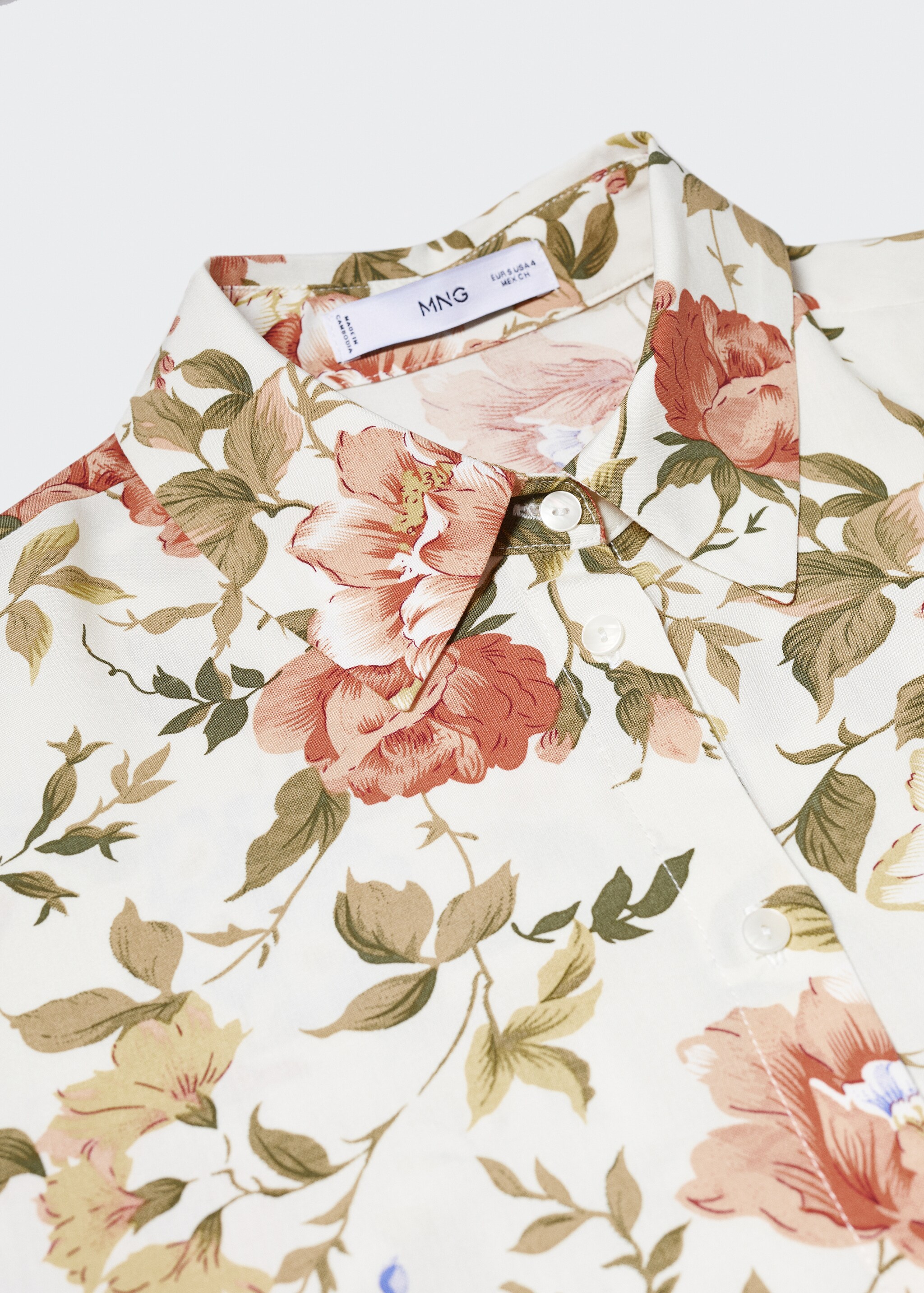 Printed flowy shirt - Details of the article 8