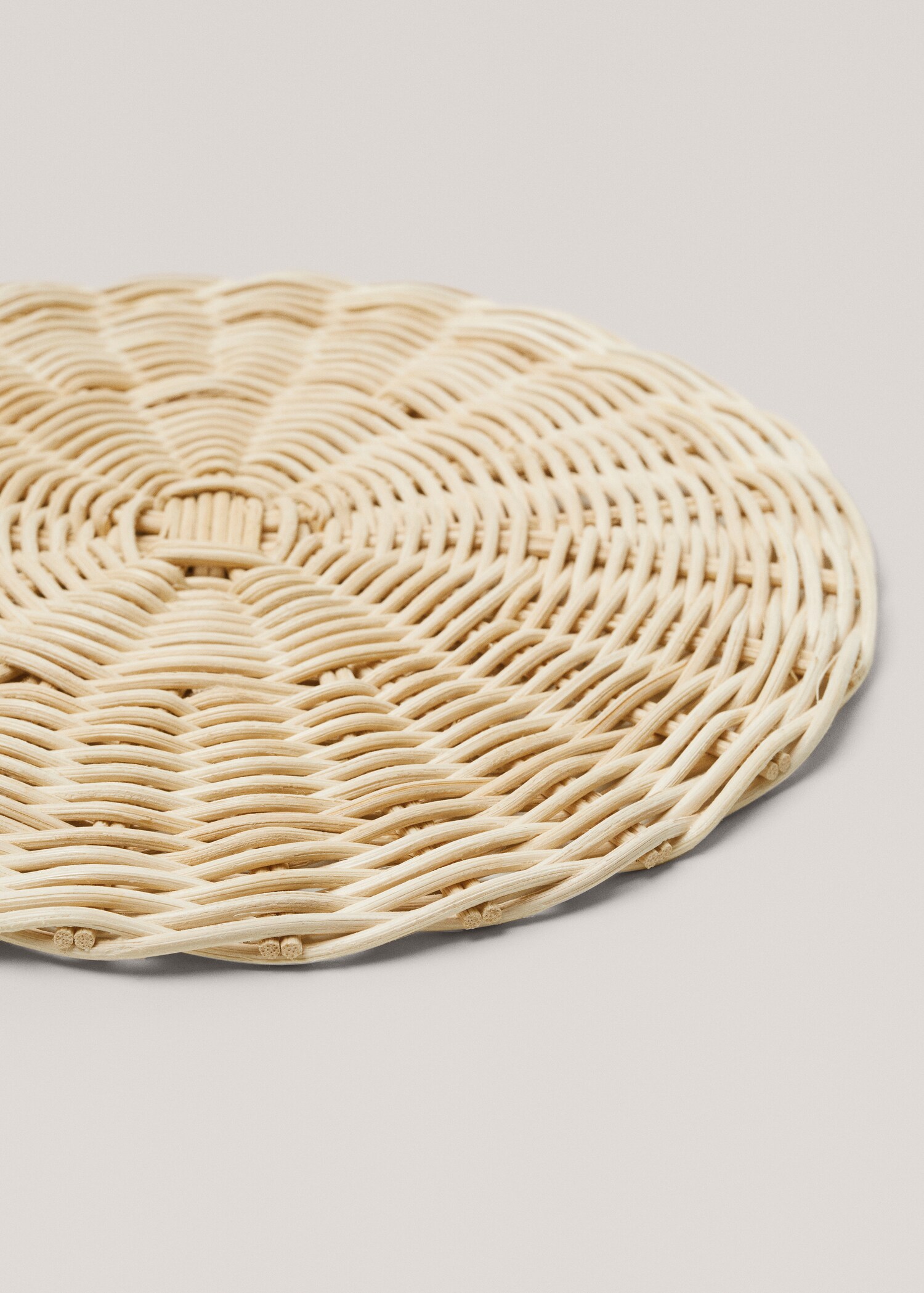 Topfuntersetzer aus 100 % Rattan 20 cm - Detail des Artikels 1