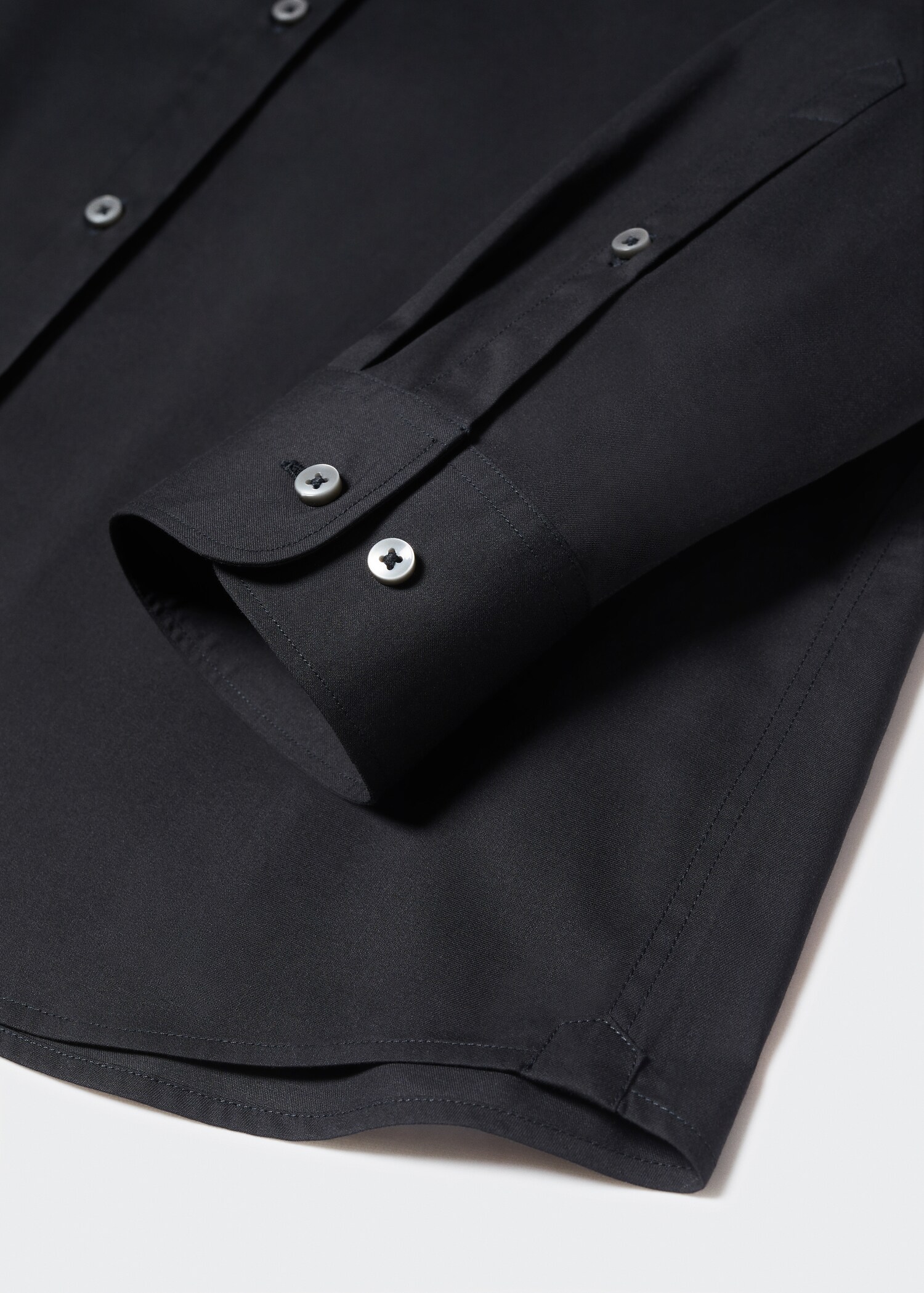 Bomullskjorte, slim-fit - Artikkeldetalj 8