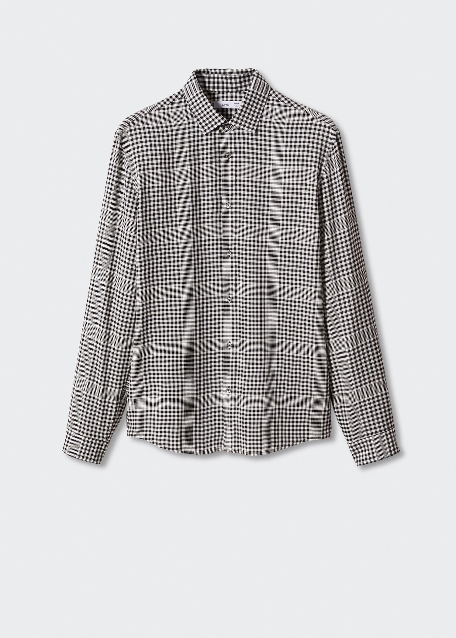 เสื้อเชิ้ตลายตารางทรงพอดีตัว - สินค้าที่ไม่มีแบบ
