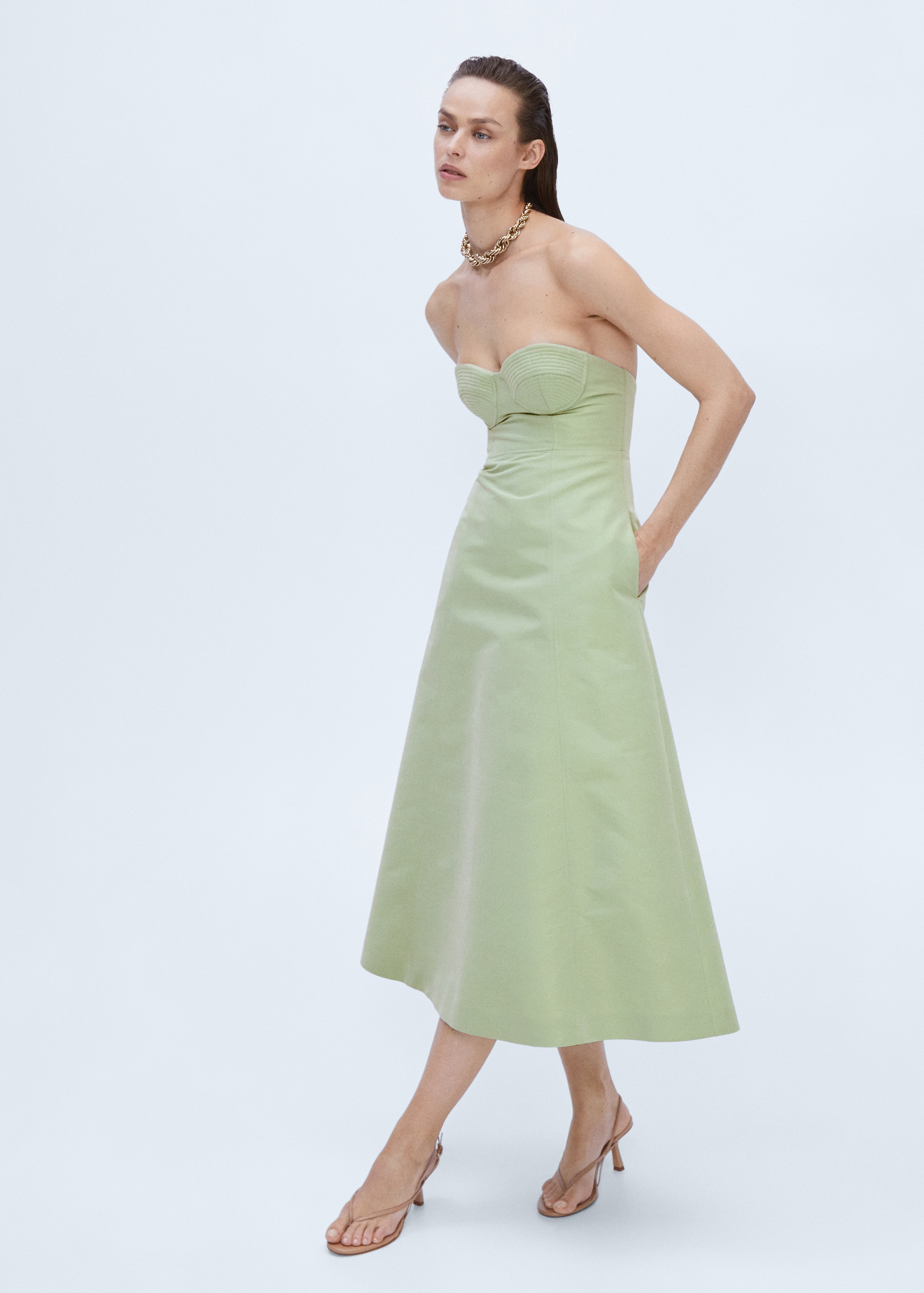 Φόρεμα κορσές εβαζέ - Λεπτομέρεια του προϊόντος 2