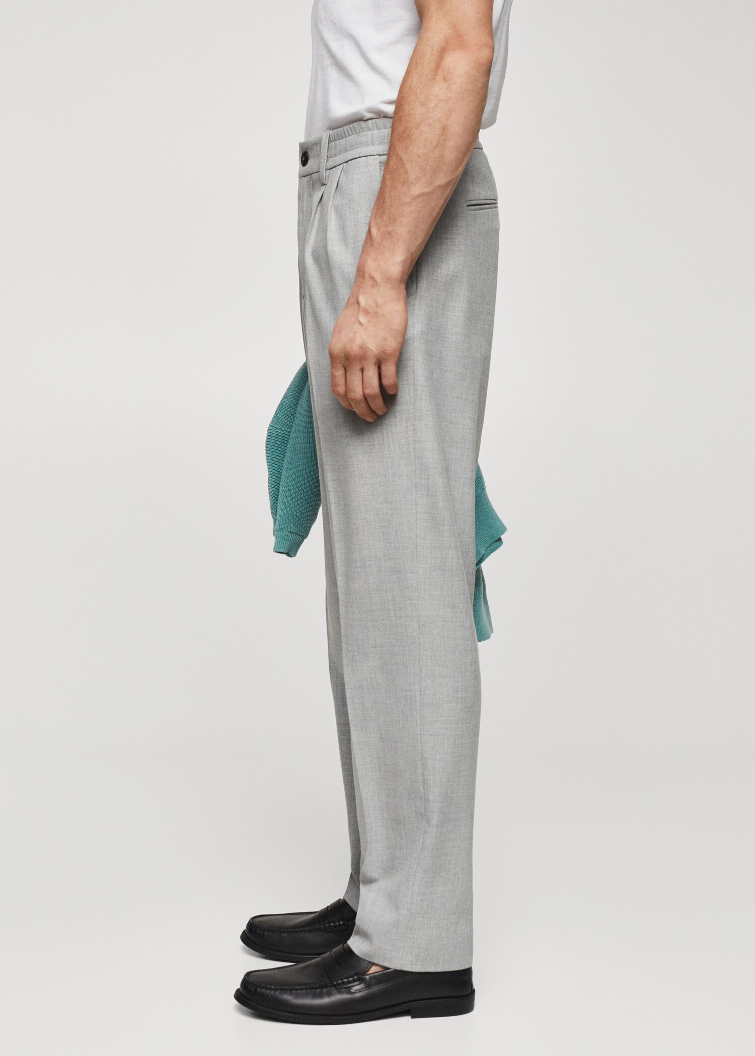 Spodnie tapered fit bawełniane - Szczegóły artykułu 4