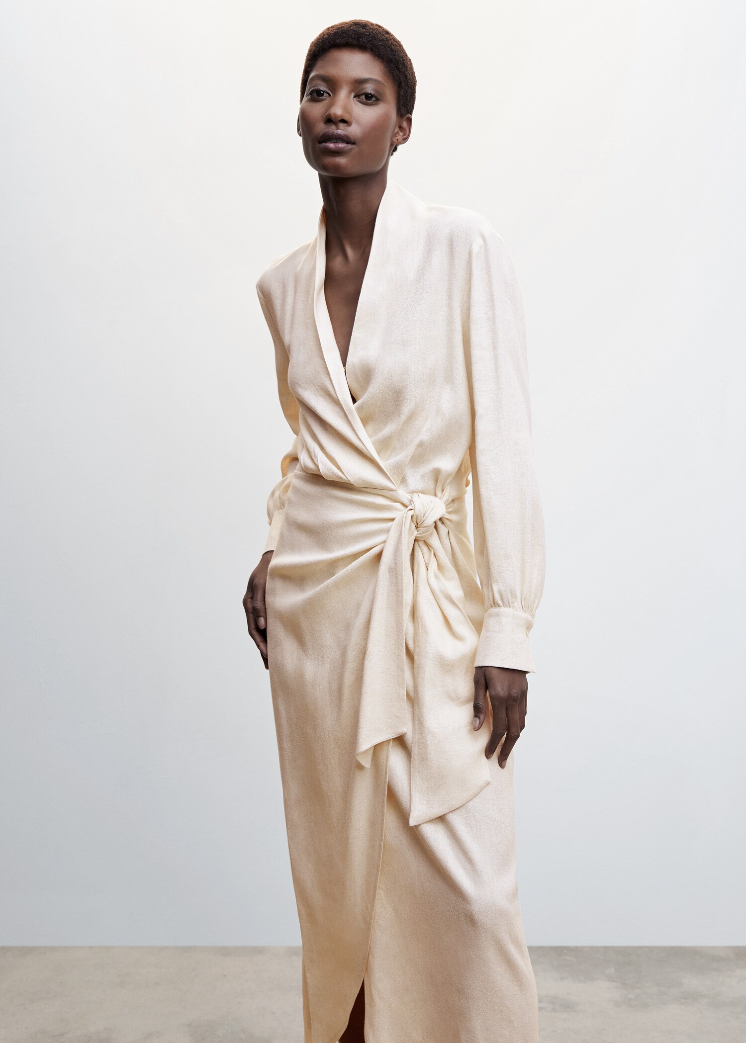 Draped wrap dress - Medium plane