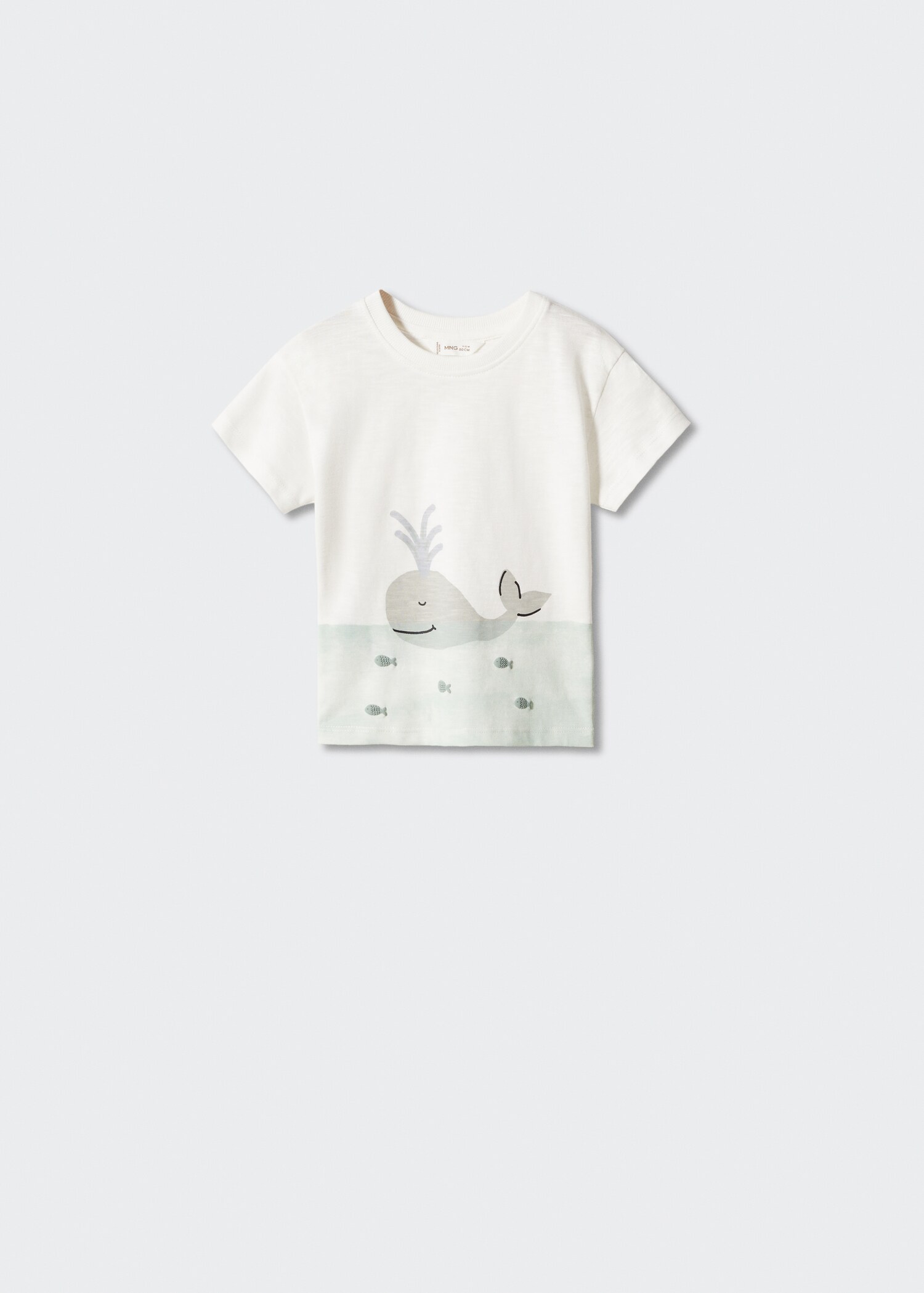 Tricou din bumbac imprimat - Articol fără model