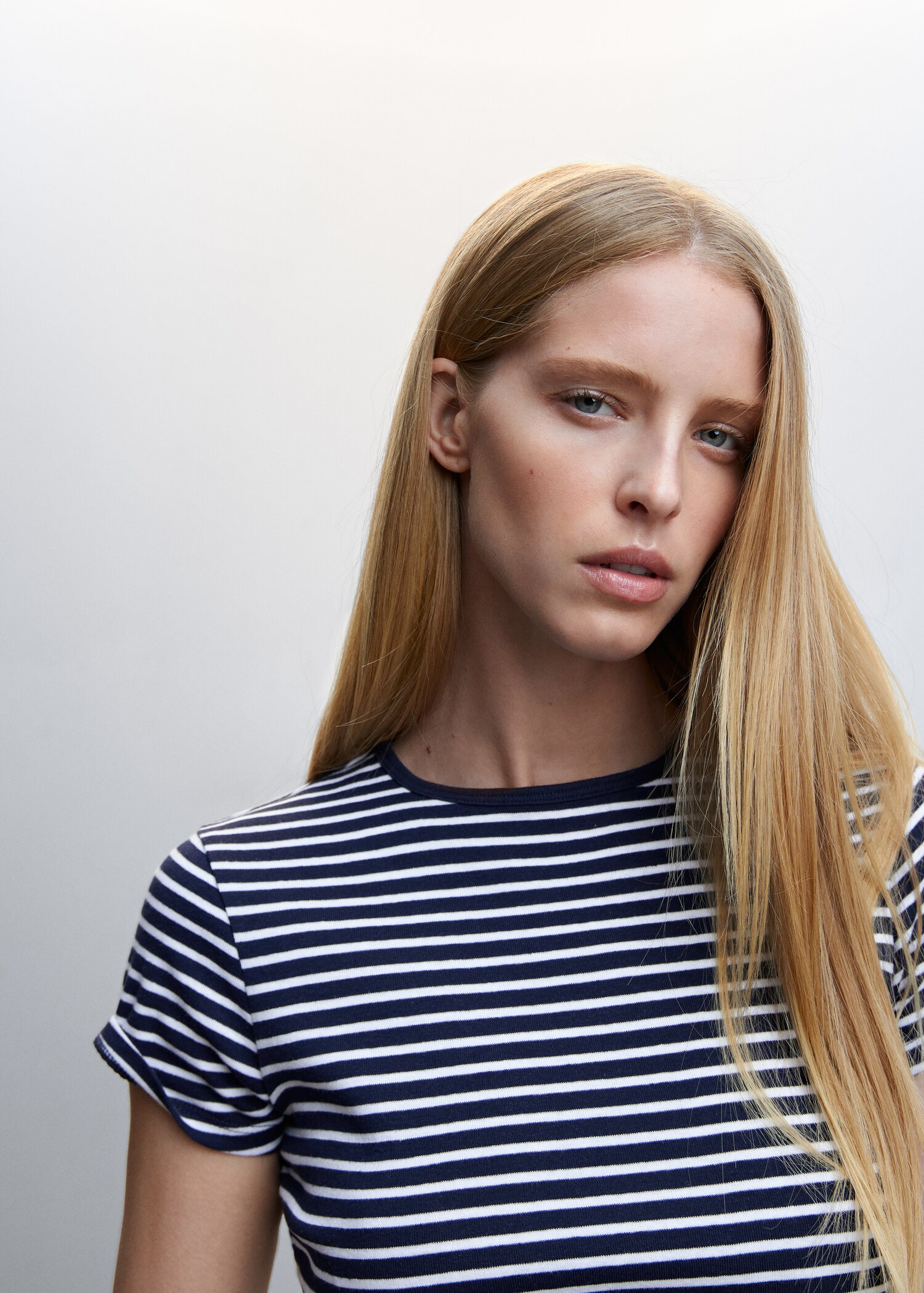 Striped cotton T-shirt - Details of the article 1