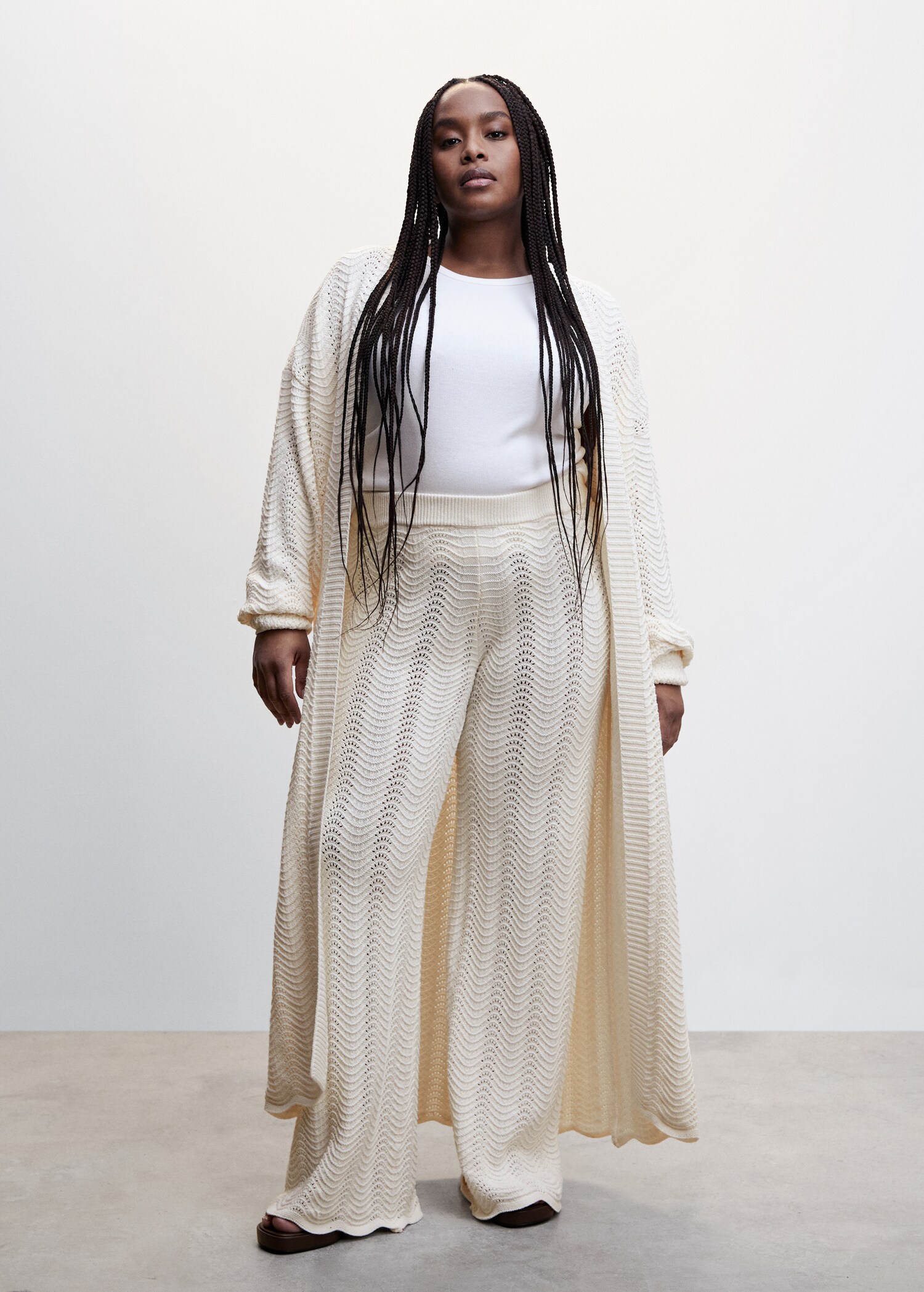 Openwork knit trousers - Details of the article 3