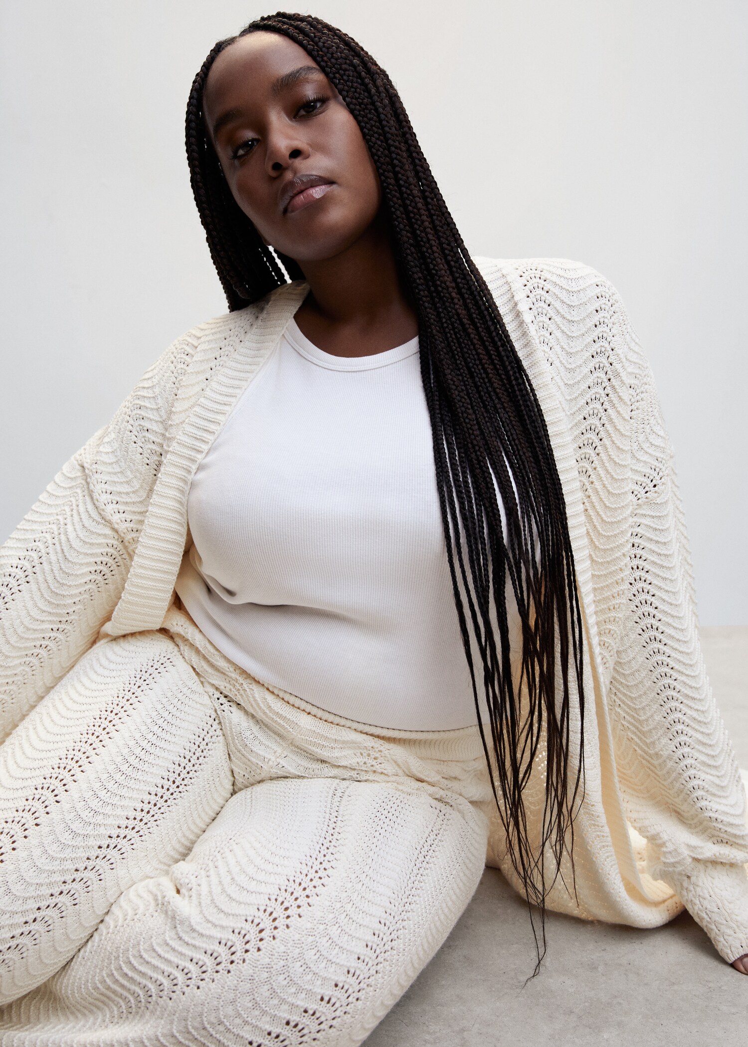 Openwork knit trousers - Details of the article 4