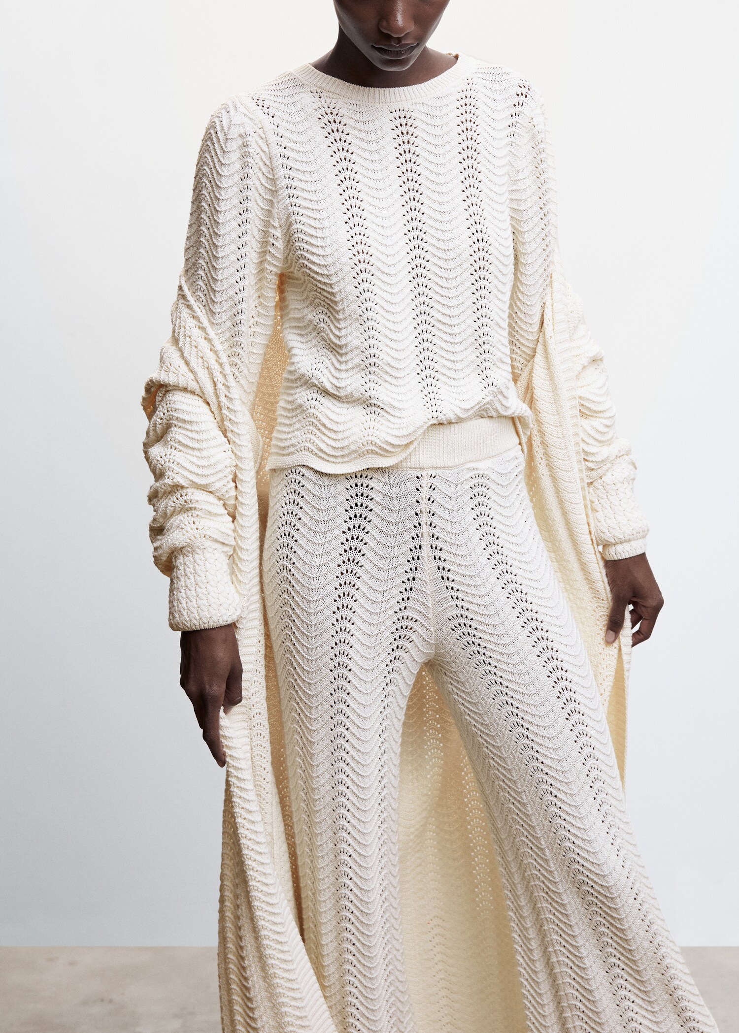 Openwork knit trousers - Details of the article 6