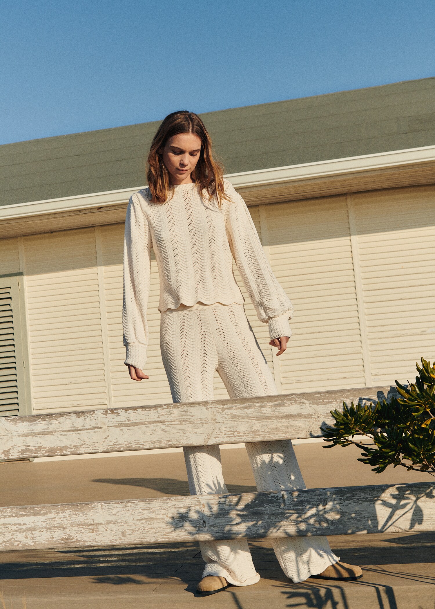Openwork knit trousers - Details of the article 7