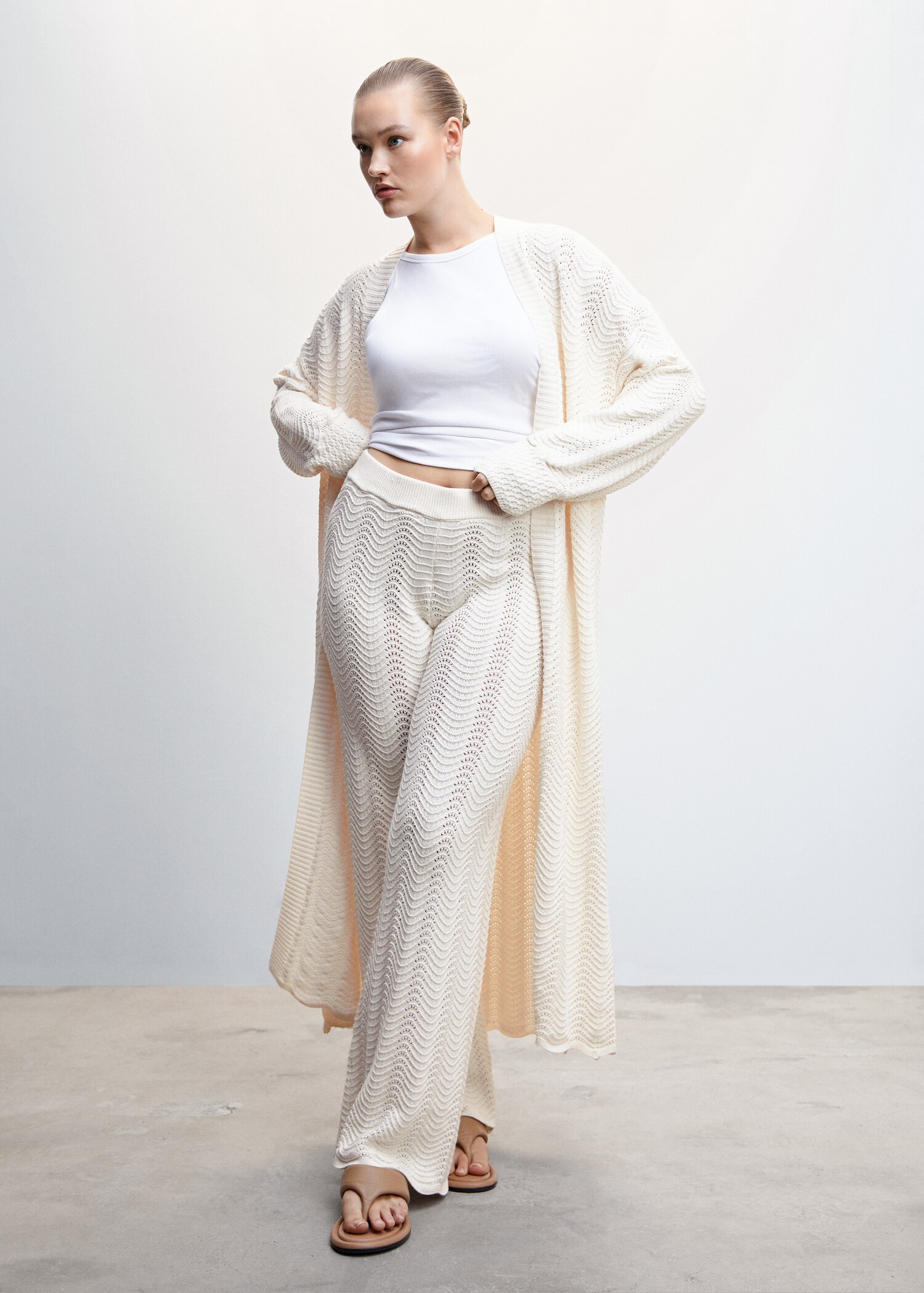 Openwork knit trousers - Details of the article 9