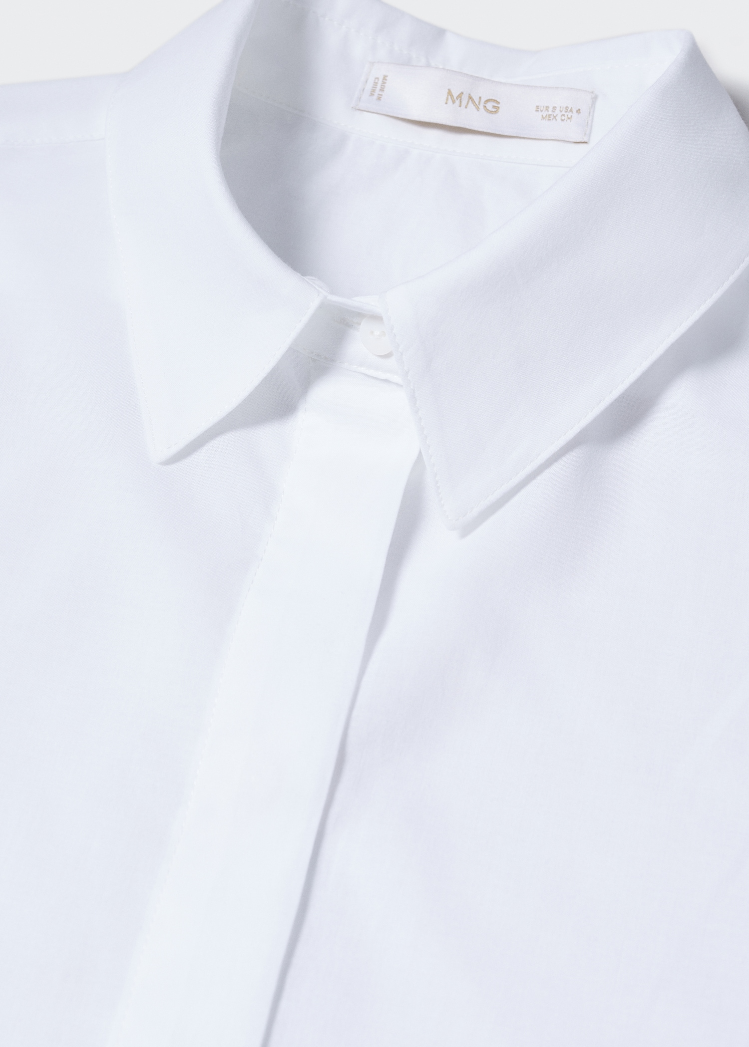 Essential cotton-blend shirt - Details of the article 8