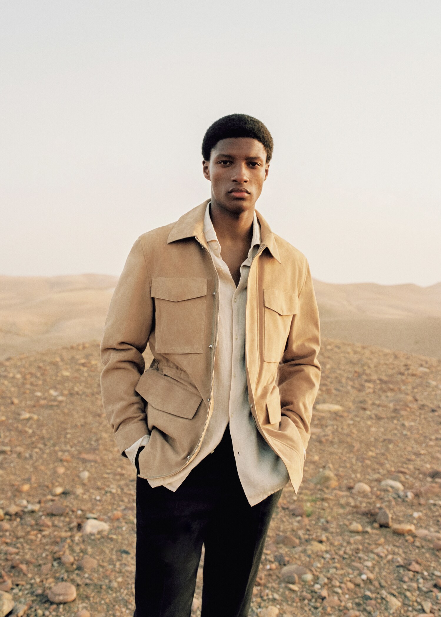Flap-pocket suede jacket - Details of the article 5