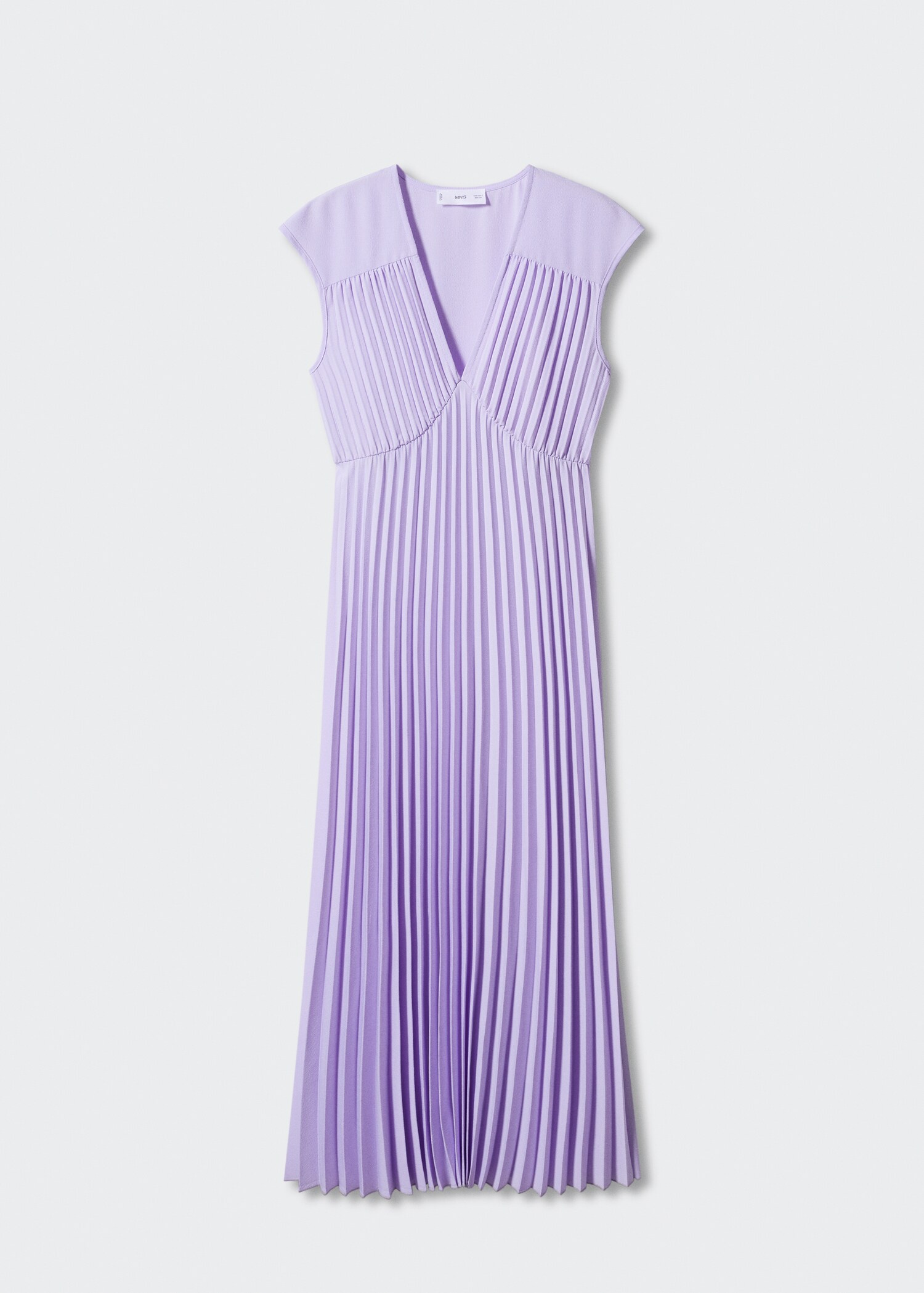 Robe plissée col V - Article sans modèle