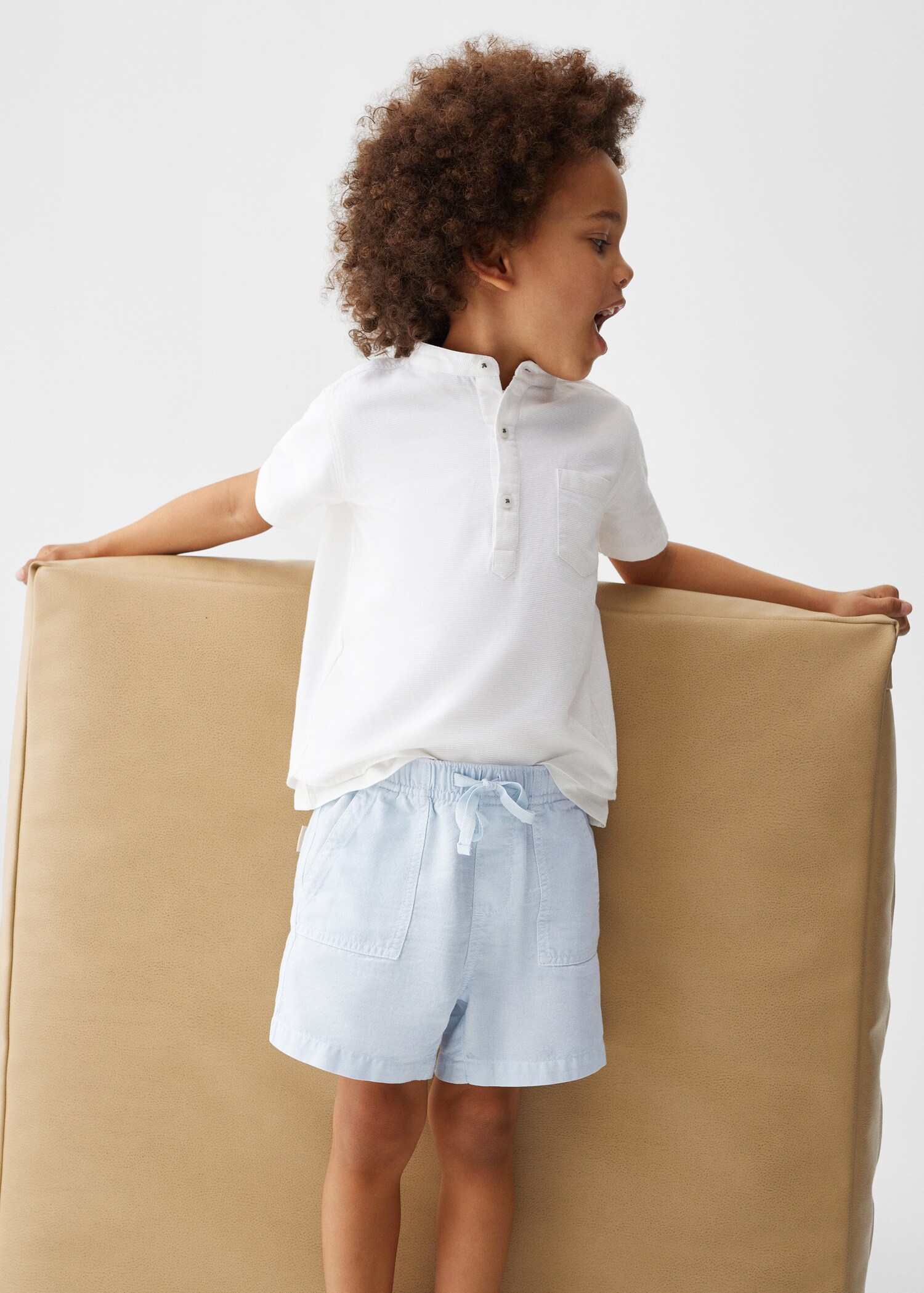 Cotton Bermuda shorts - Medium plane