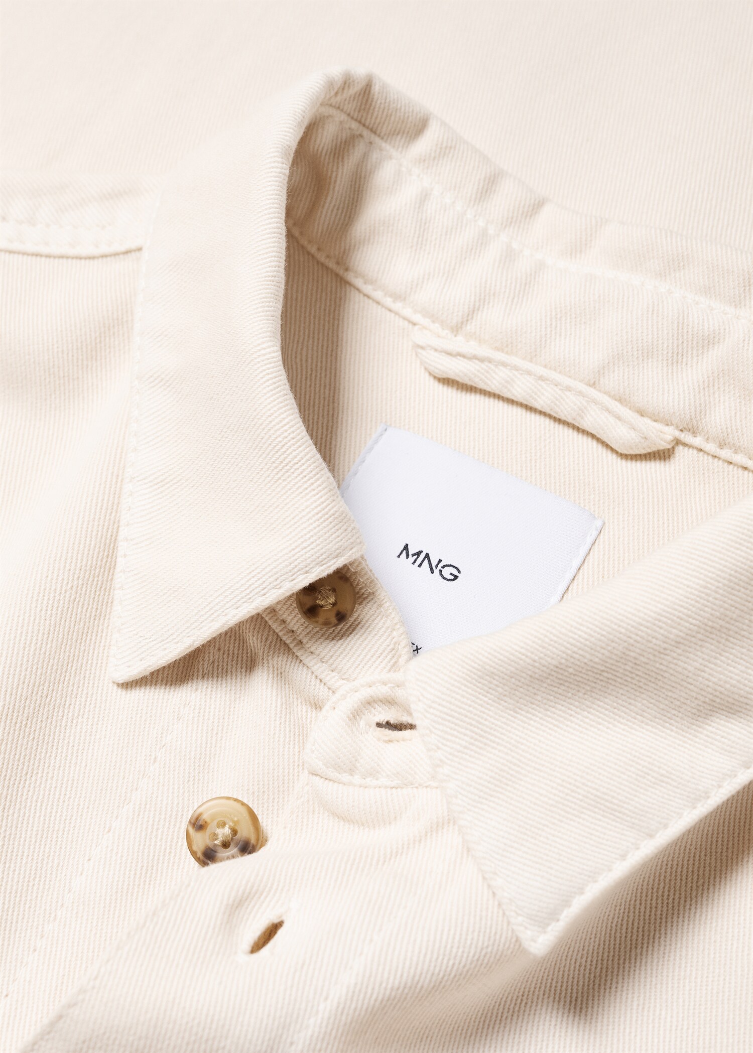 Linen-cotton blend overshirt - Details of the article 8