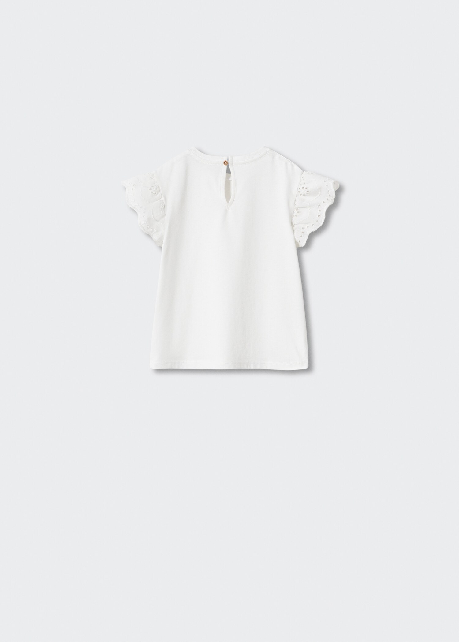 تي شيرت بكشكشة بارزة - الجهة الخلفية للمنتج