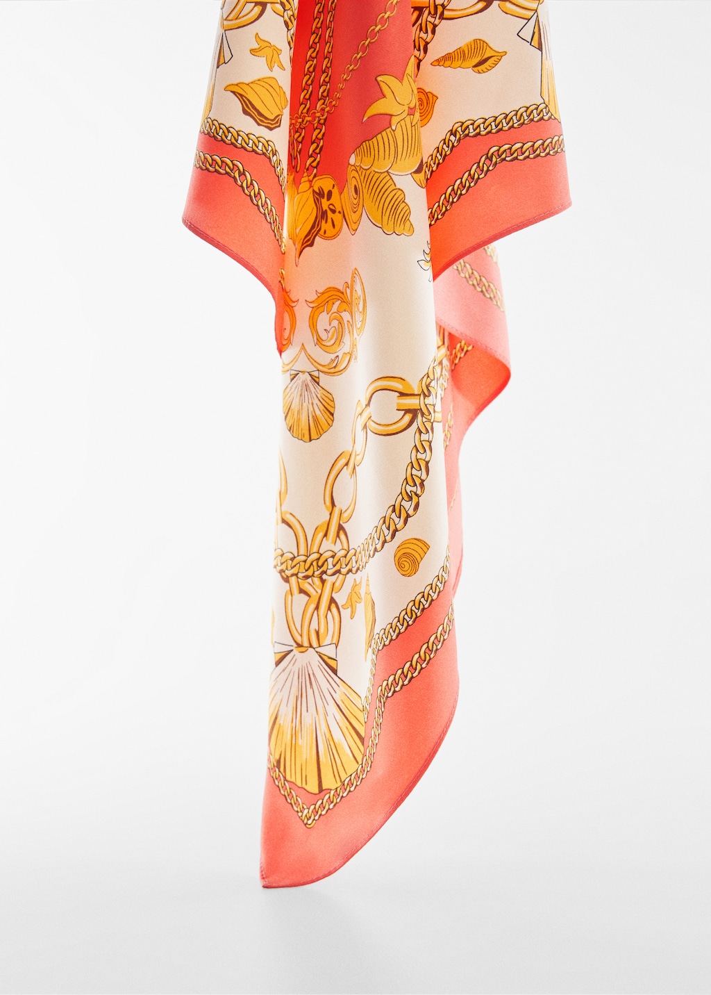 Chain printed scarf Women MANGO Azerbaijan