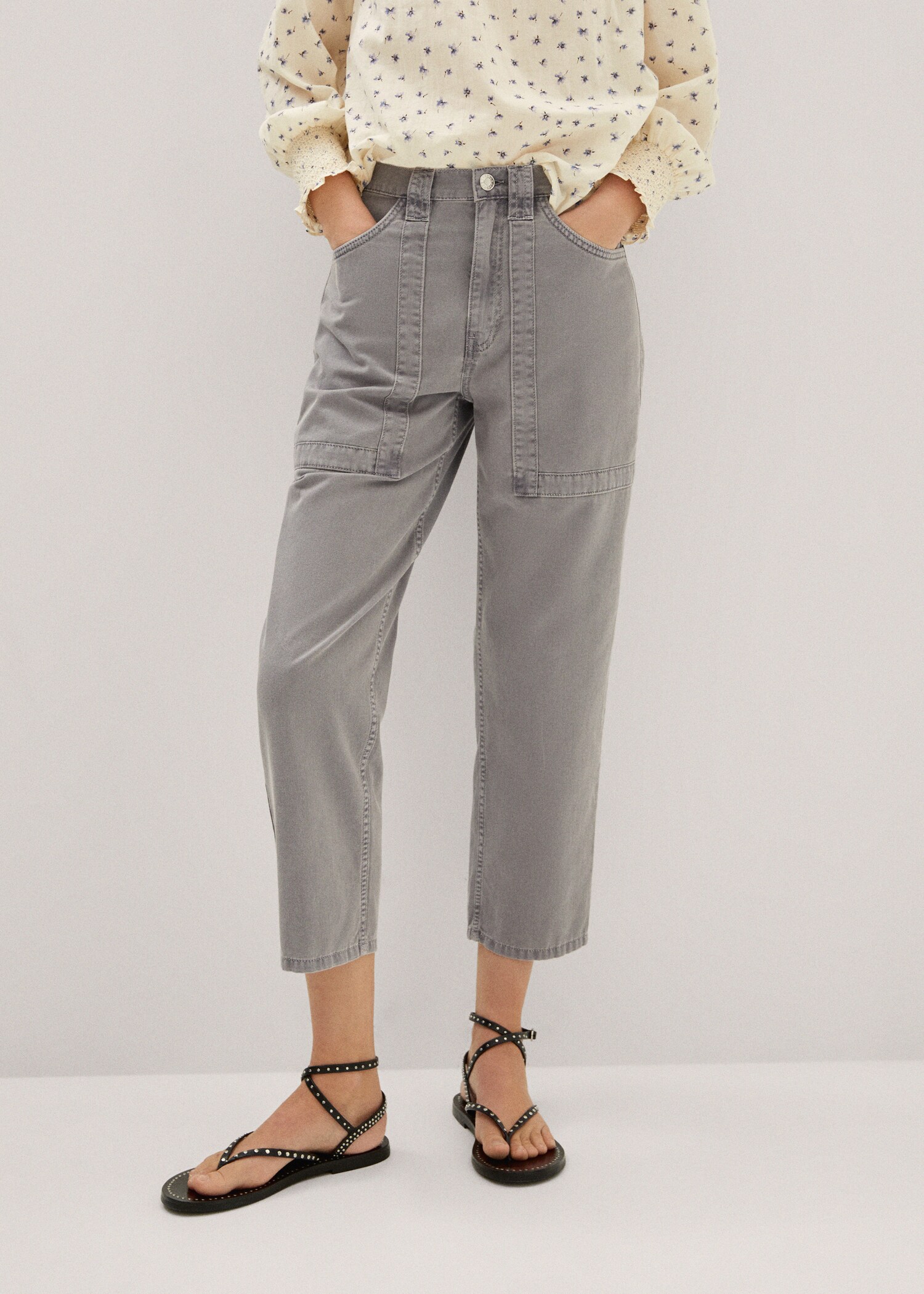 Jean slouchy taille haute - Plan moyen