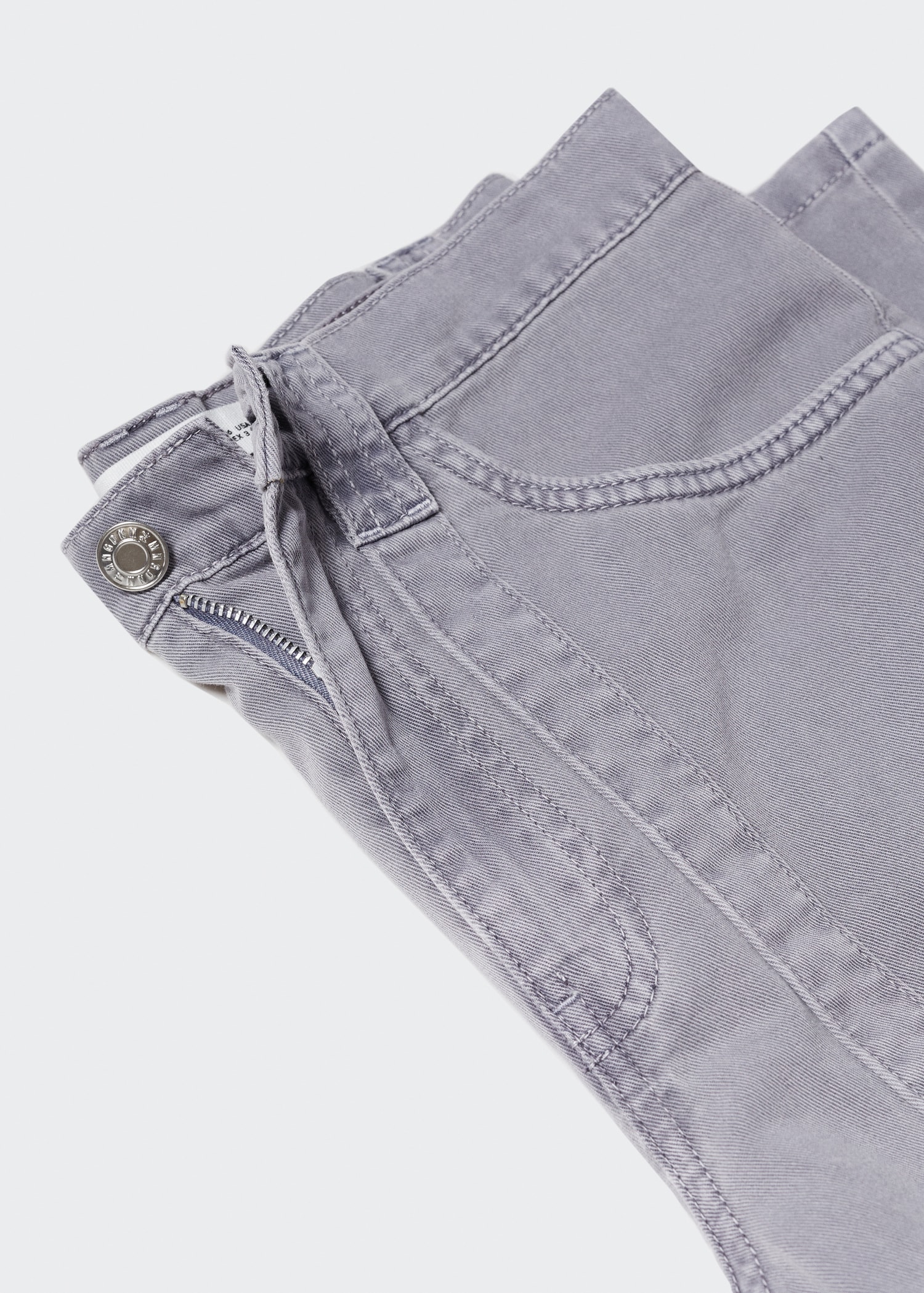 Jeans slouchy tiro alto