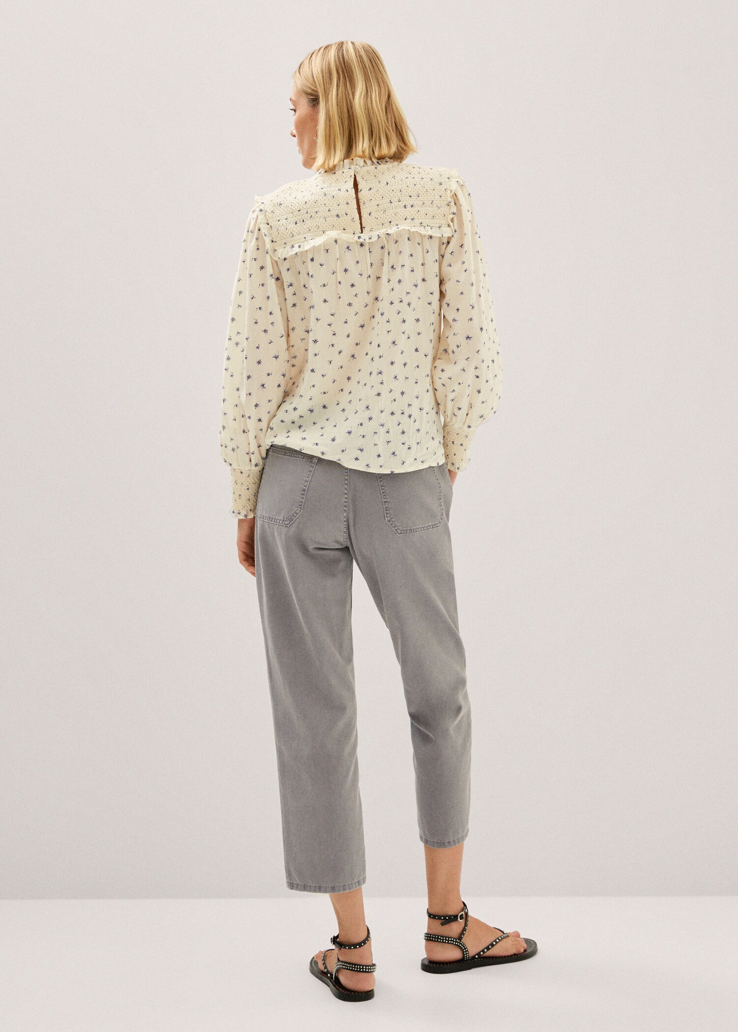 Jean slouchy taille haute - Verso de l’article