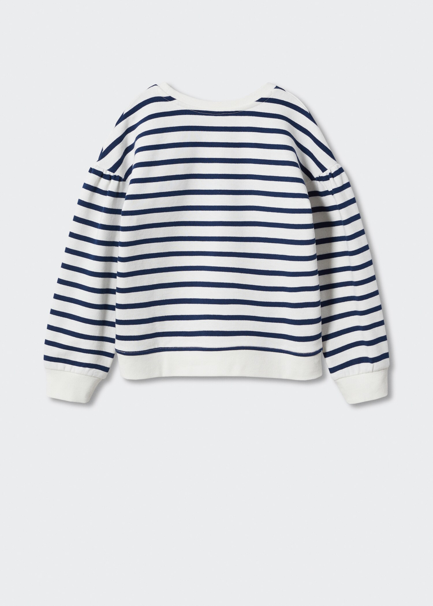 Striped cotton-blend sweatshirt - Reverse of the article