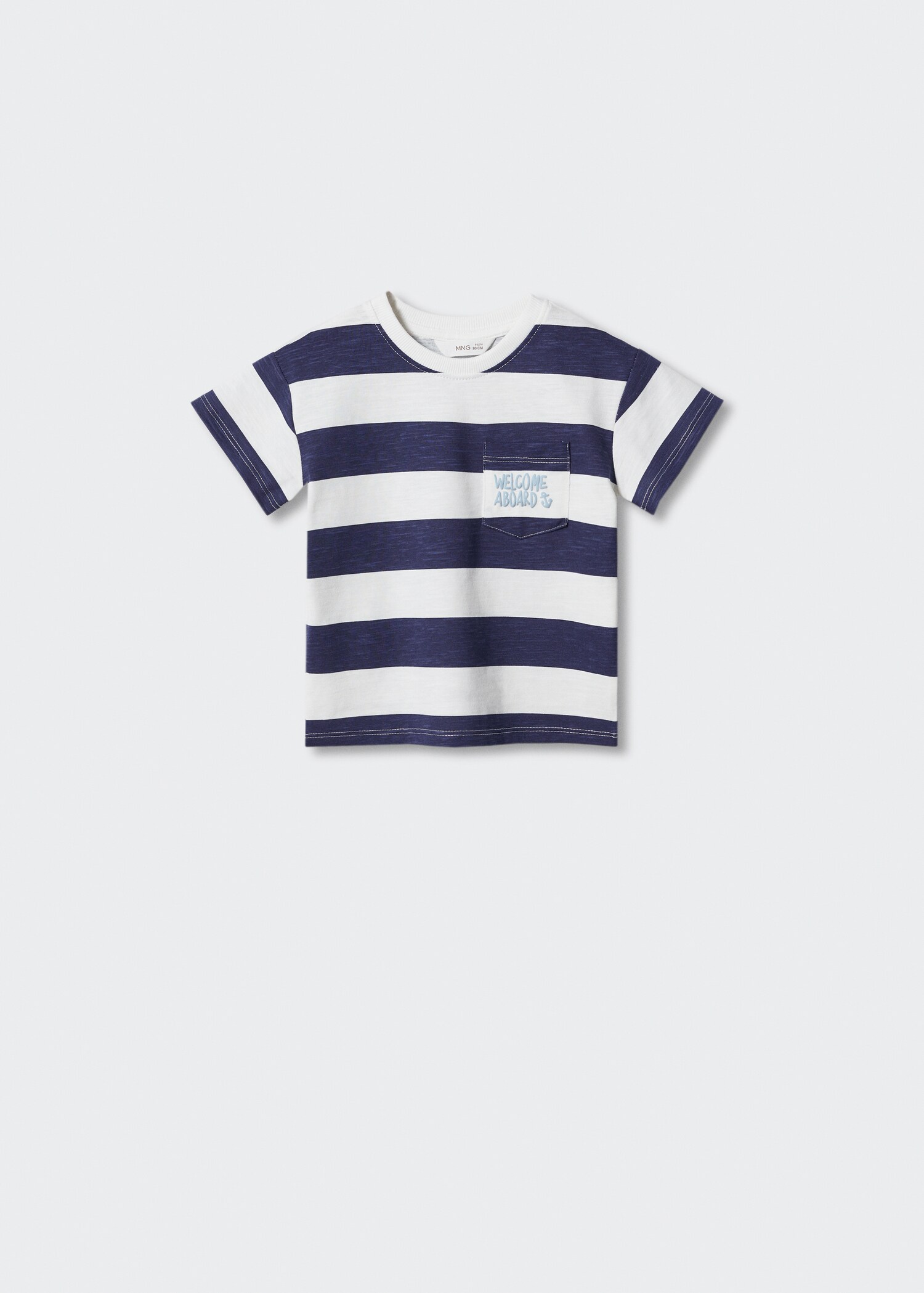 Striped short-sleeved t-shirt - Article without model