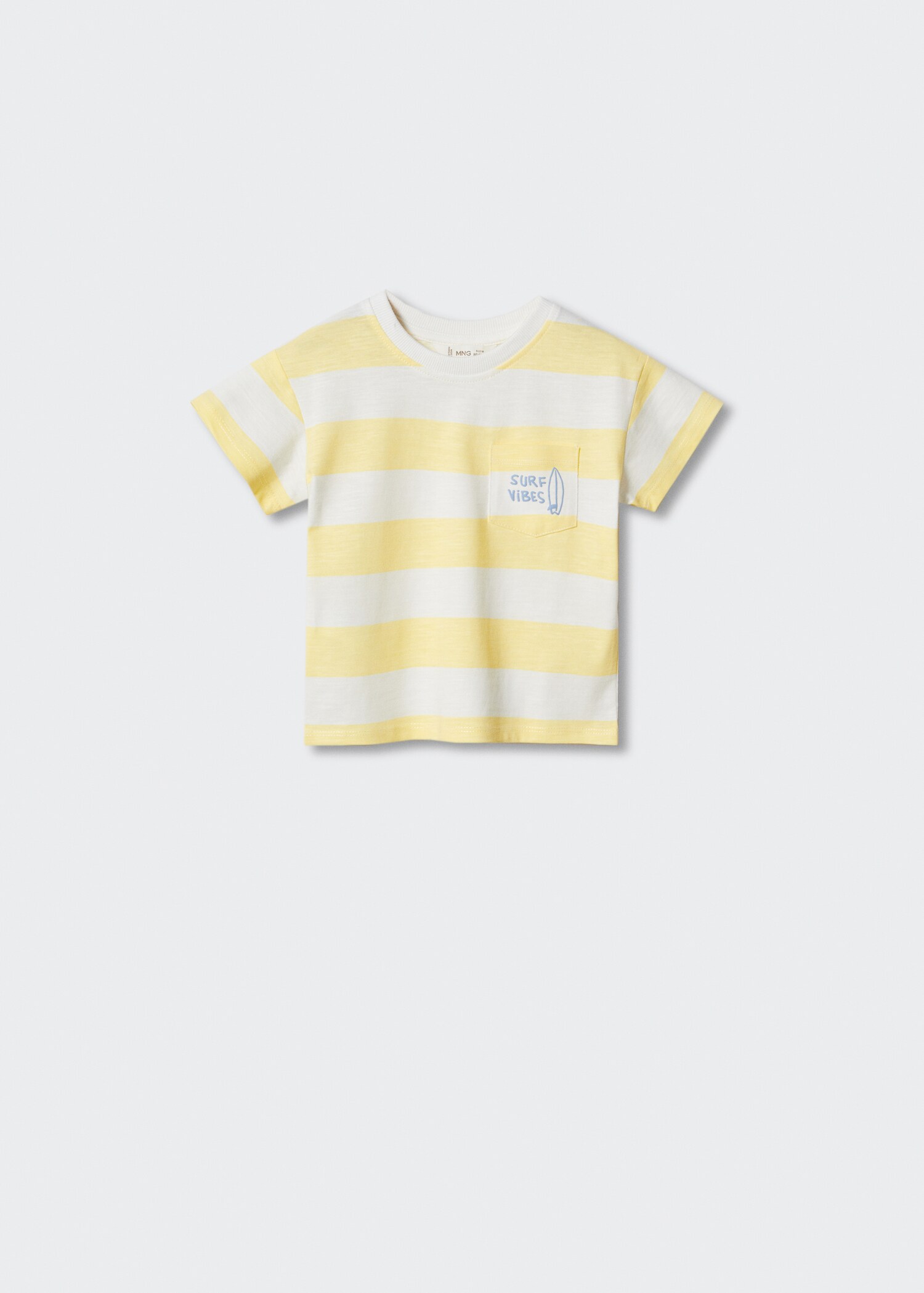 Striped short-sleeved t-shirt - Article without model