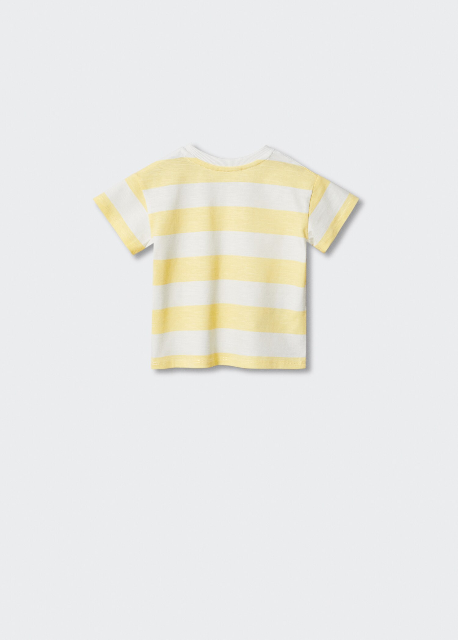 Striped short-sleeved t-shirt - Reverse of the article