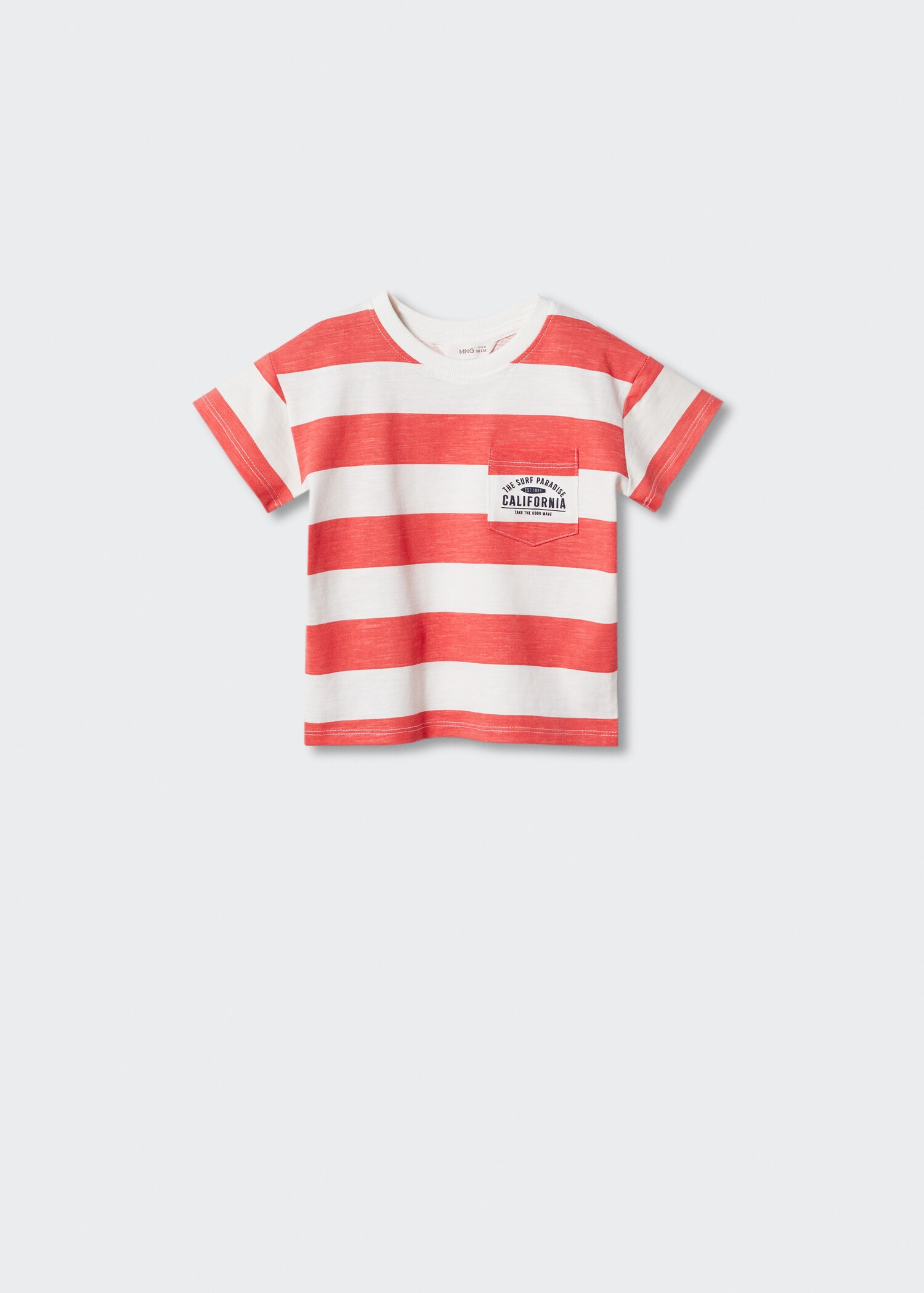 Striped short-sleeved t-shirt - Article without model