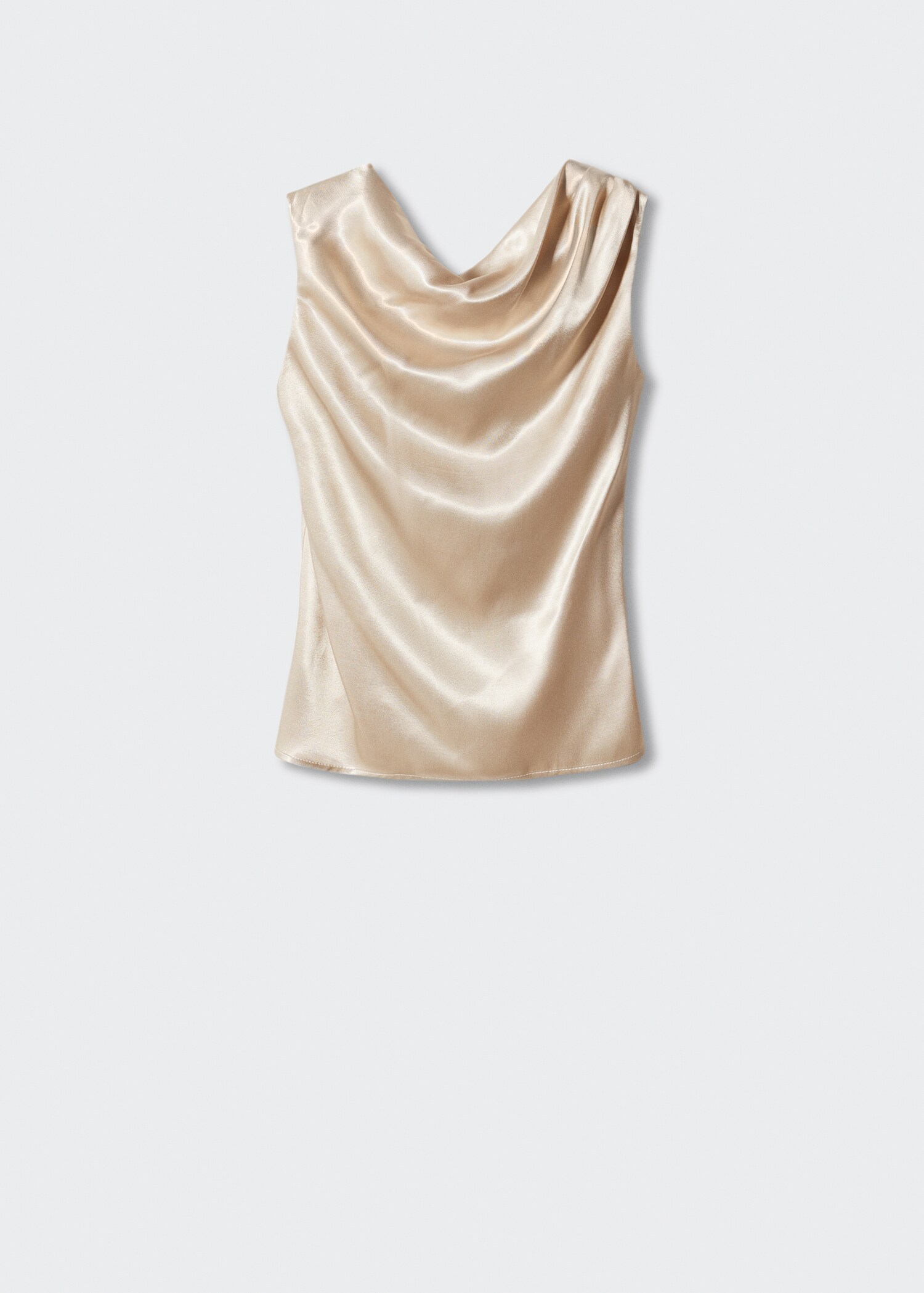 Blouse satin col bénitier - Article sans modèle