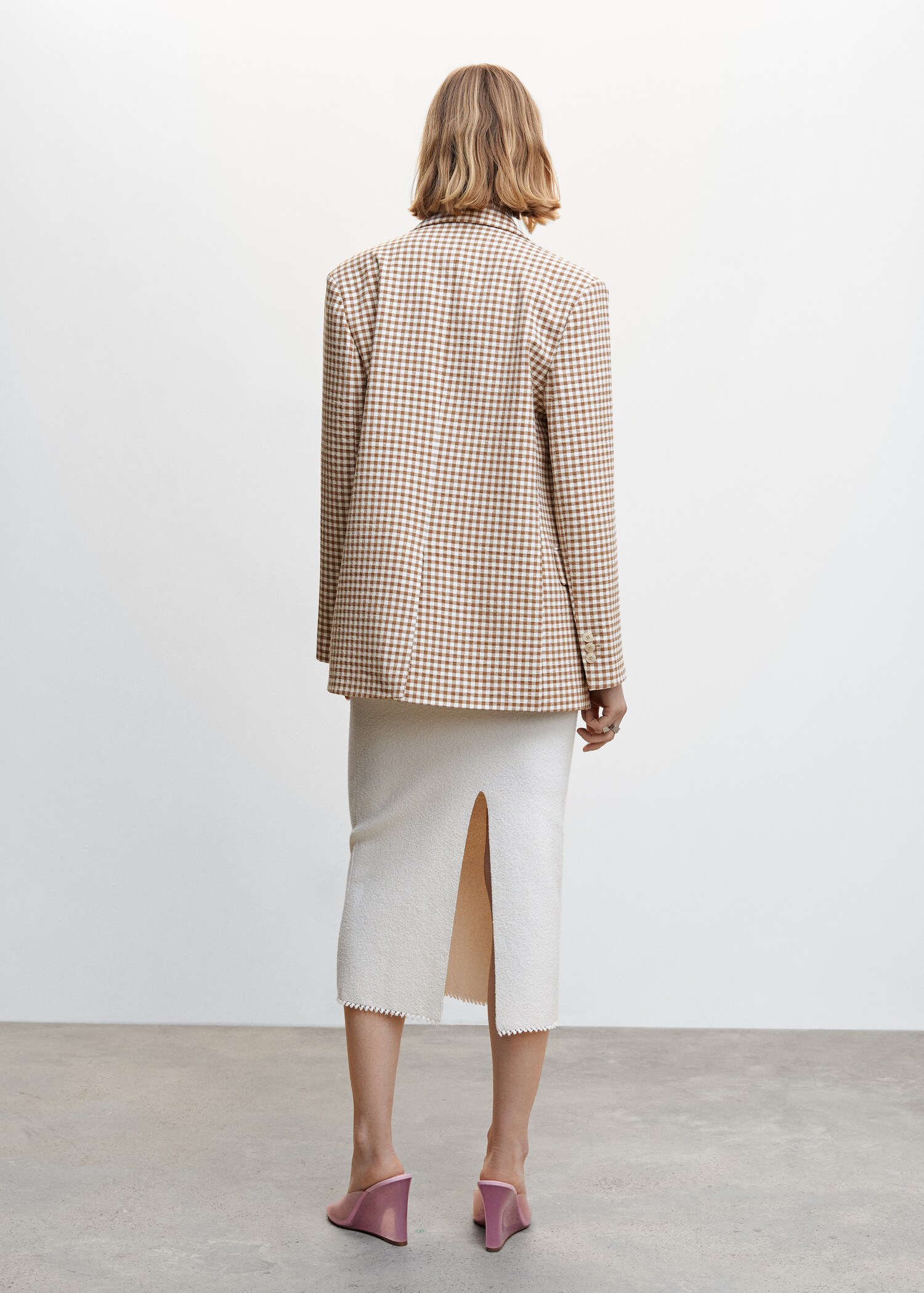 Veste à carreaux vichy - Verso de l’article
