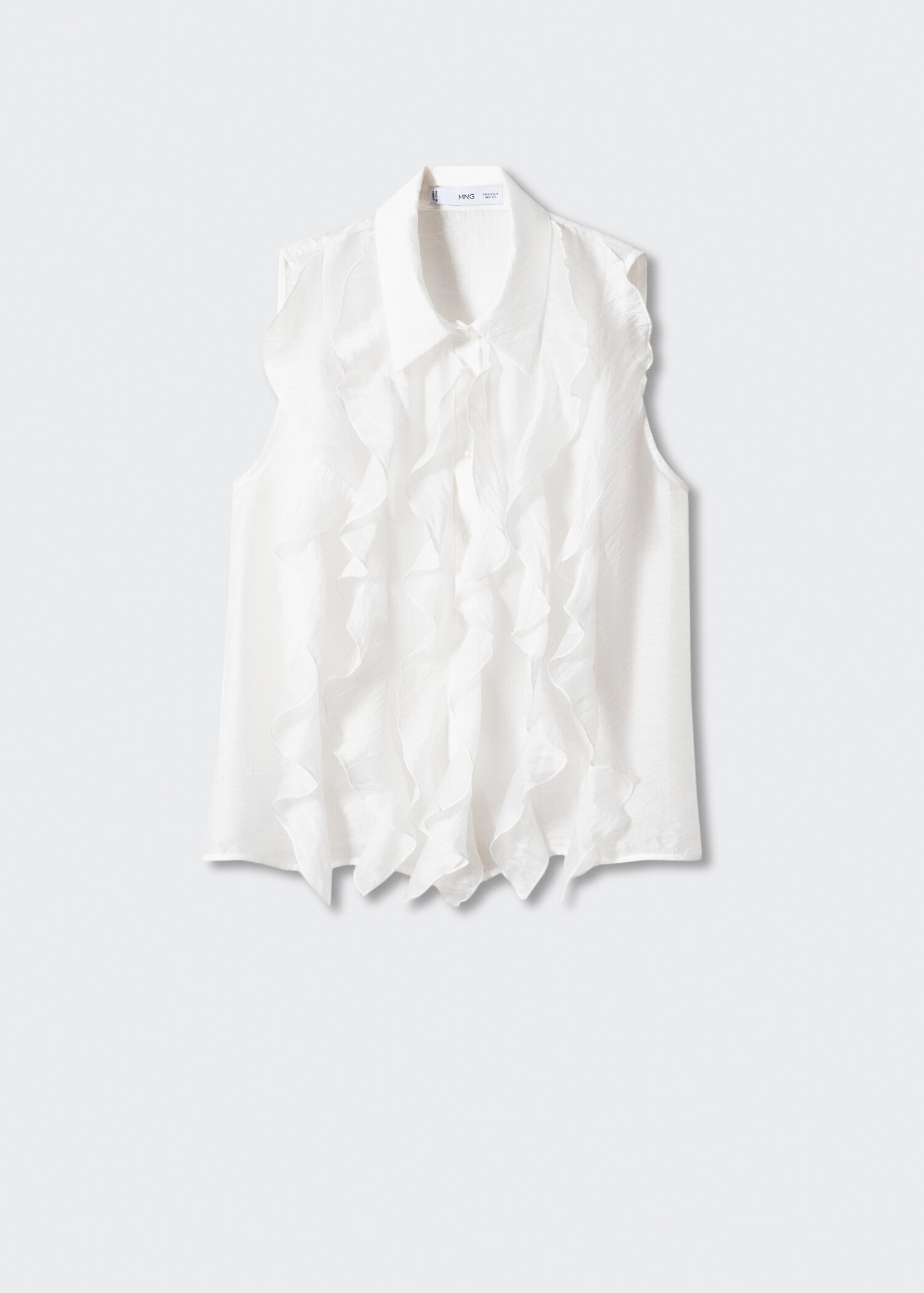 Ruffled lyocell shirt - Article without model