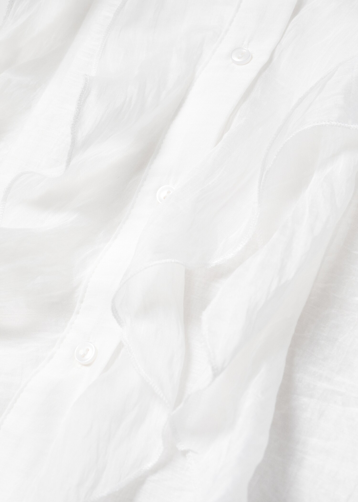 Ruffled lyocell shirt - Details of the article 8