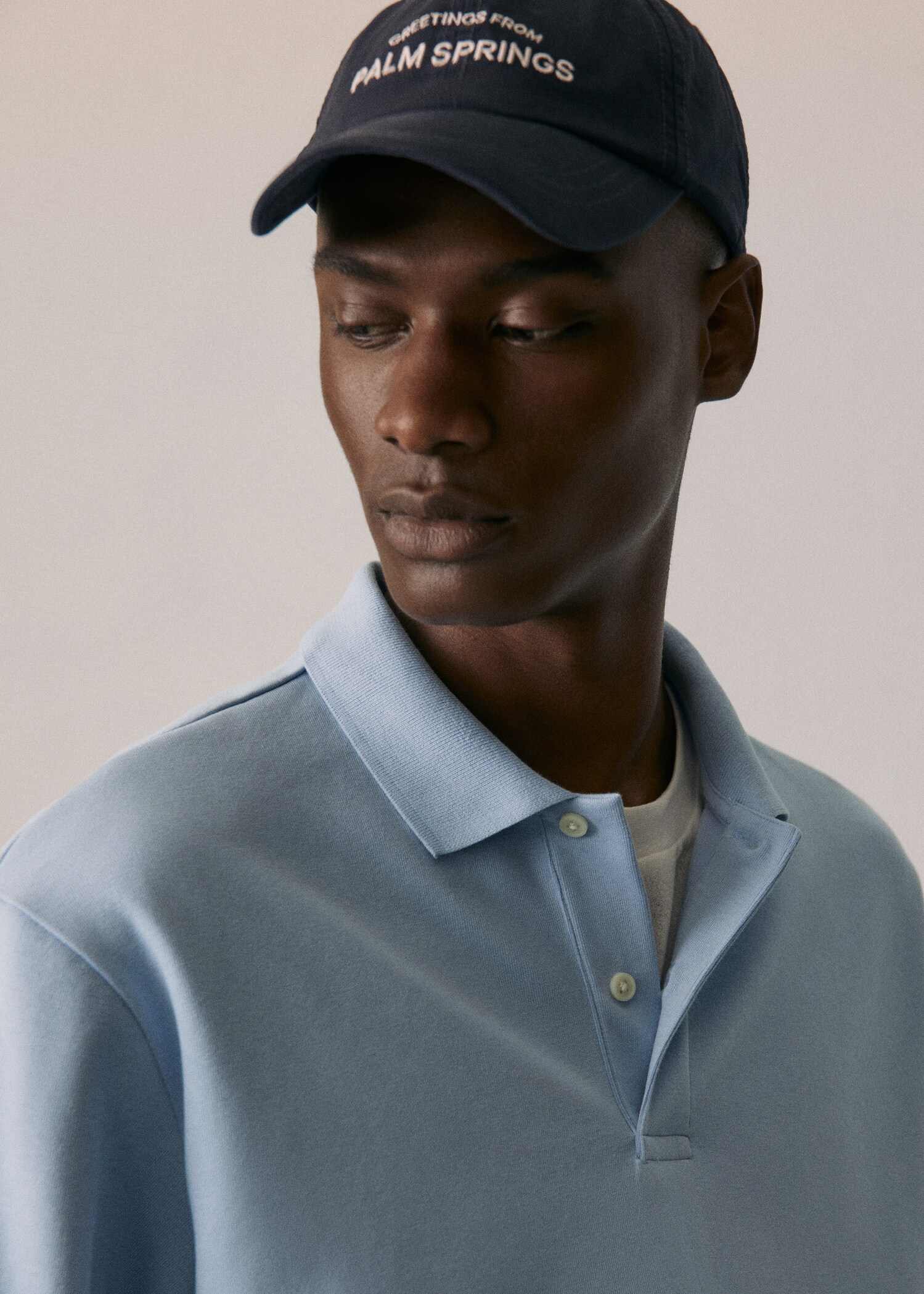 Long sleeves cotton polo - Details of the article 5