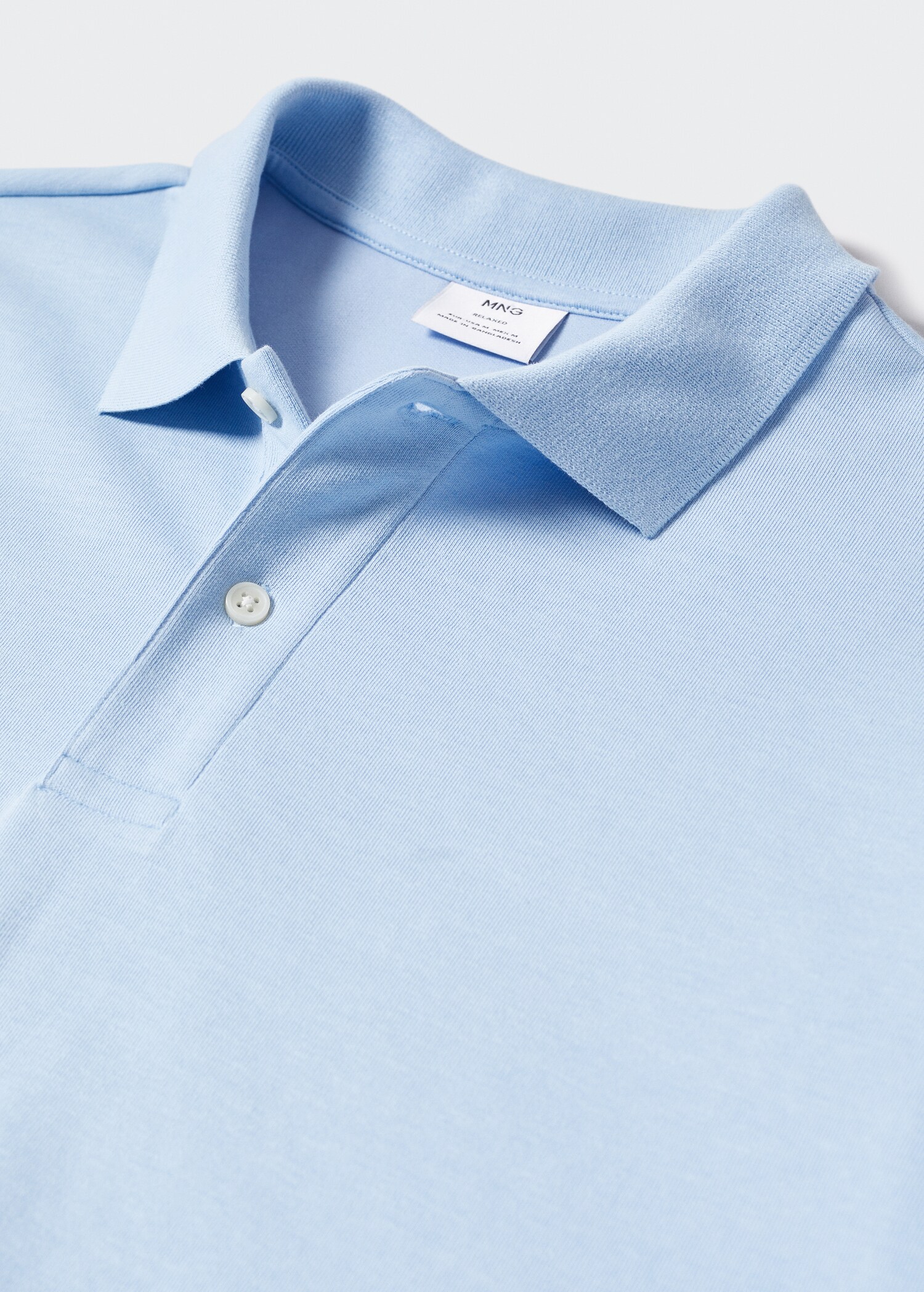 Long sleeves cotton polo - Details of the article 8