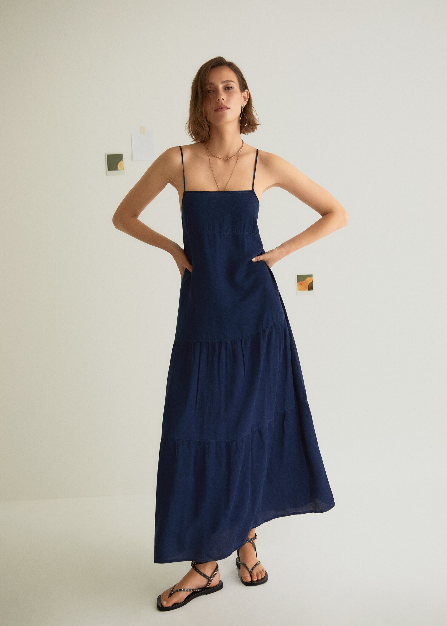 100% lyocell long dress - Details of the article 6