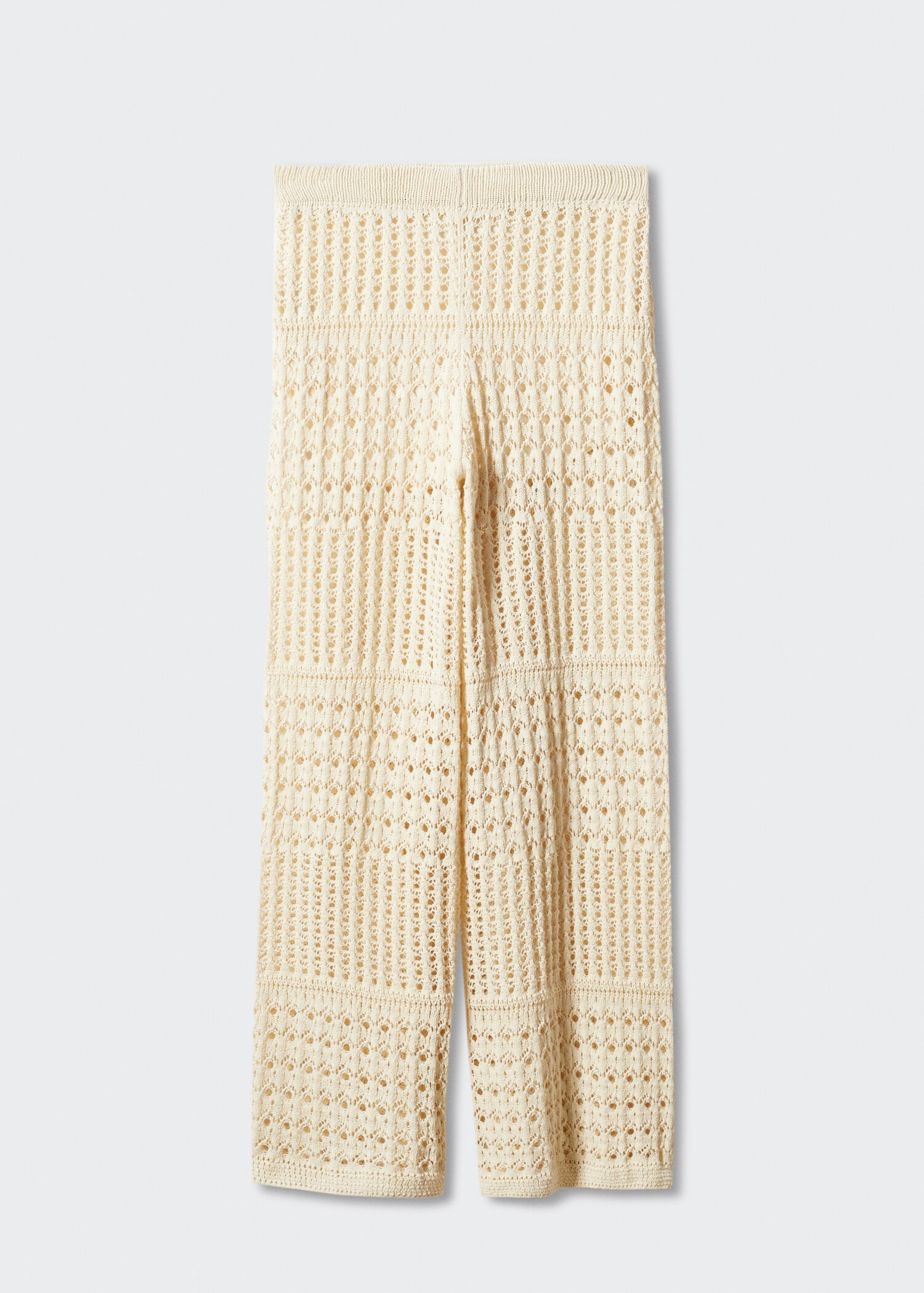 Pantalon palazzo maille ajourée - Article sans modèle