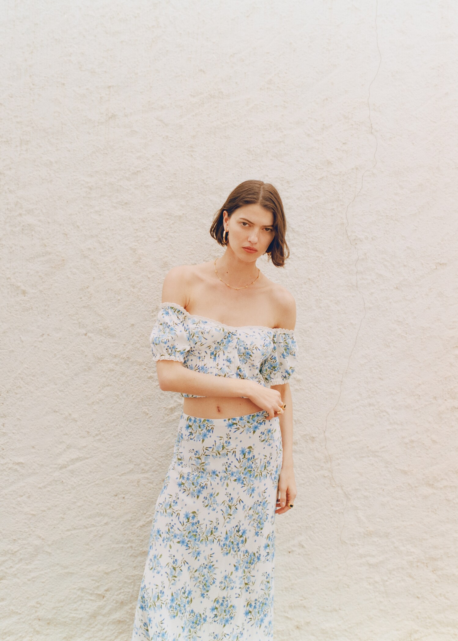 Falda midi floral - Detalle del artículo 6