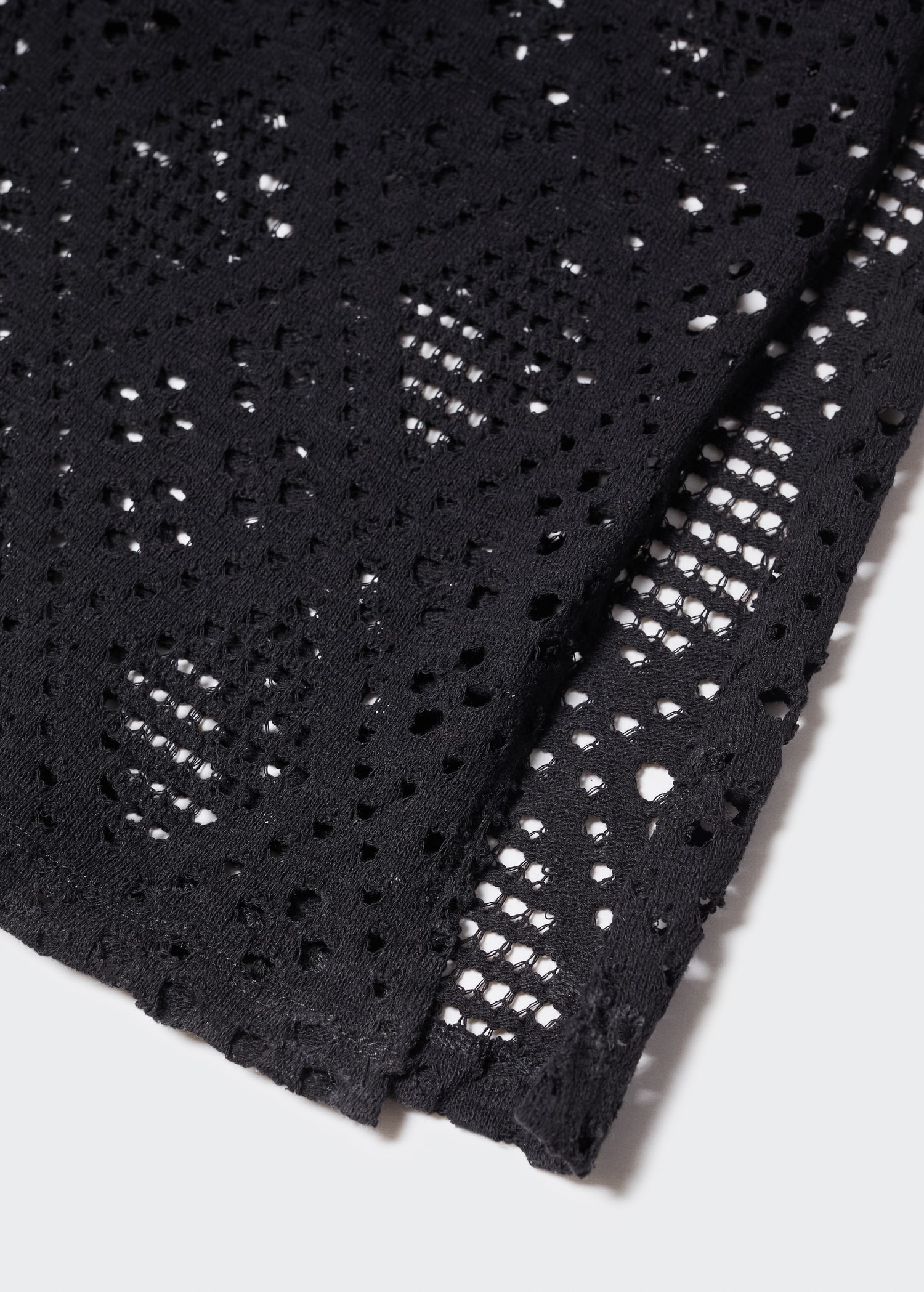 Geometric-pattern openwork dress - Details of the article 8