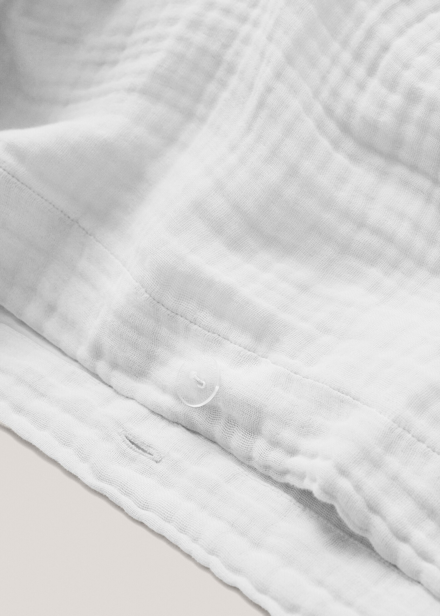 Housse de couette gaze coton lit 180/200 cm - Plan moyen