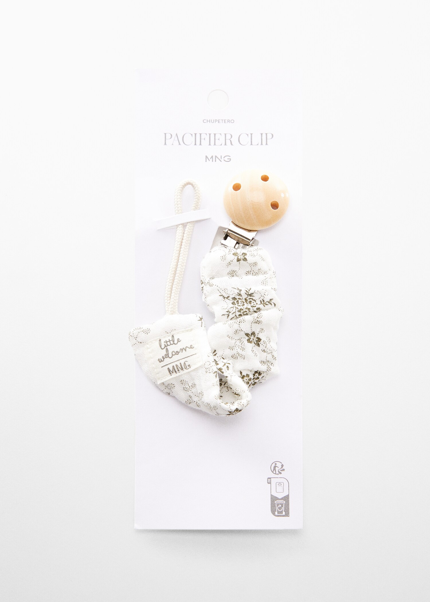 Printed brooch pacifier holder - Article without model