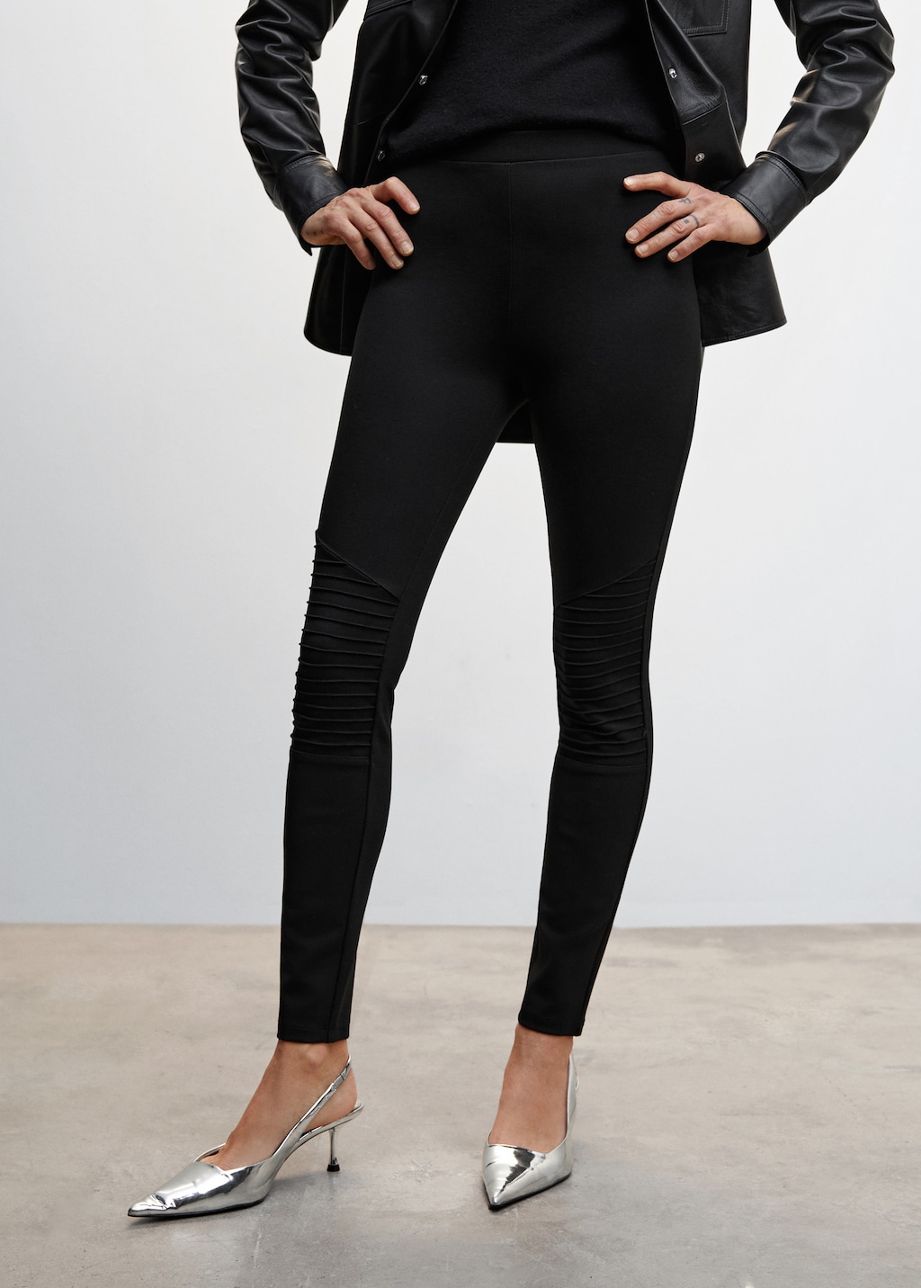 Biker style leggings Women MANGO Lebanon