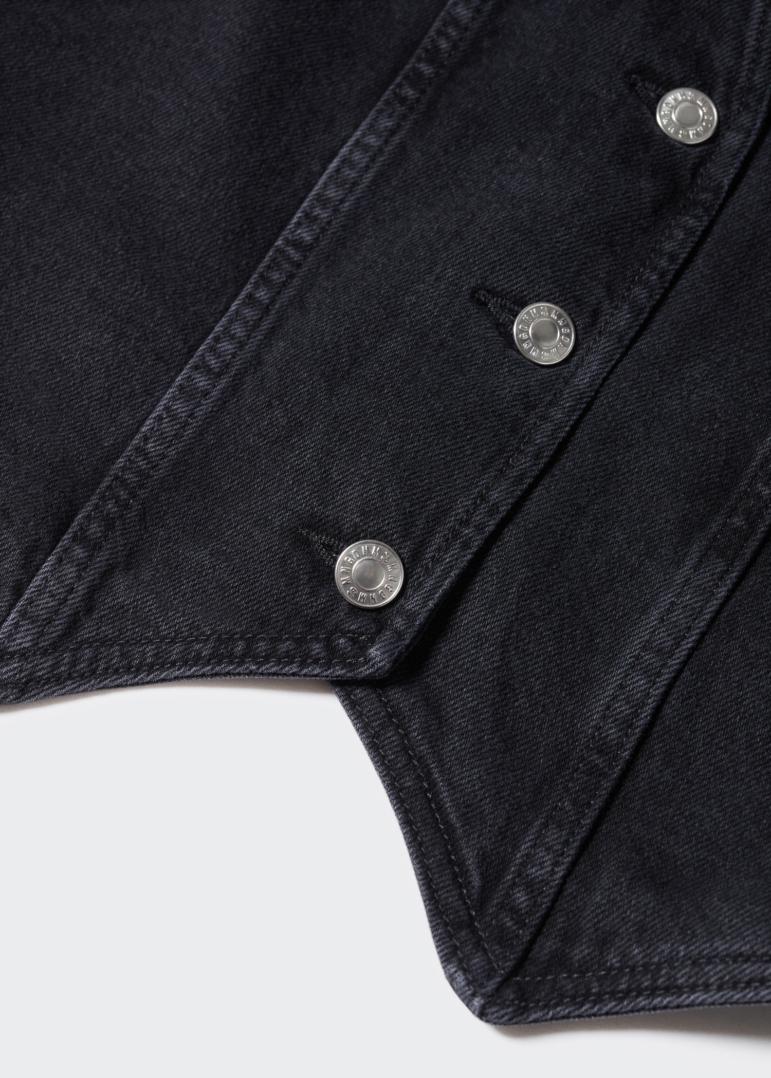 Denim gilet with decorative stitching - Details of the article 8