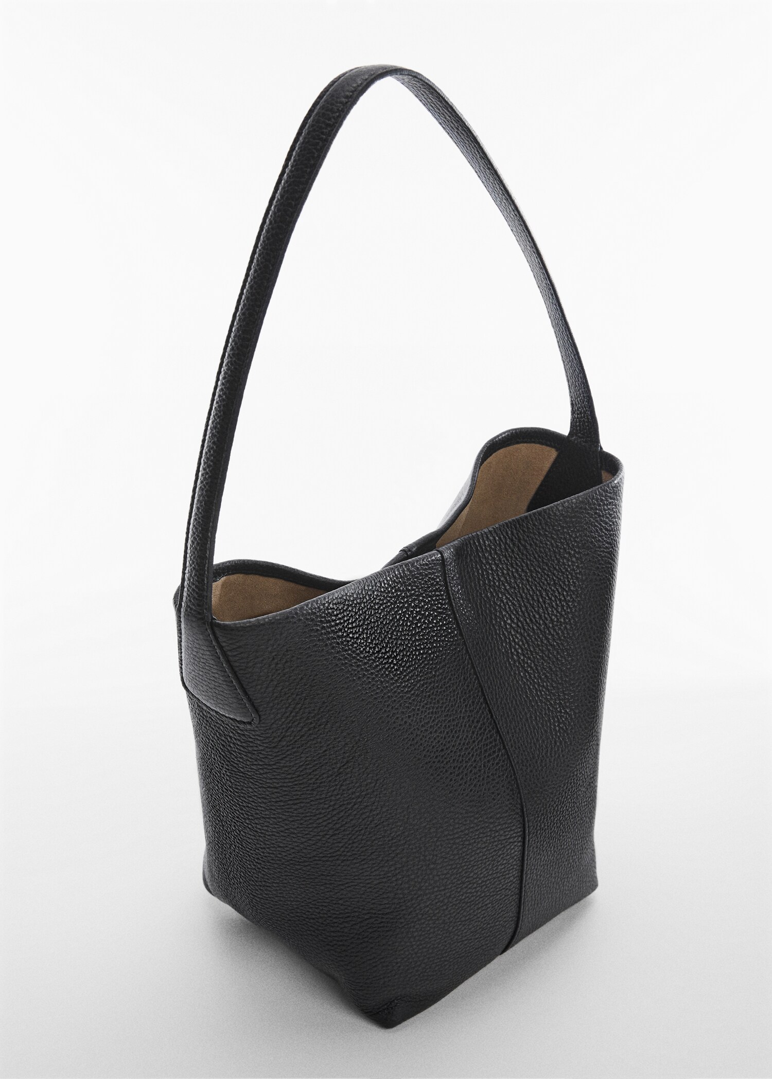 Sac seau cuir - Plan moyen