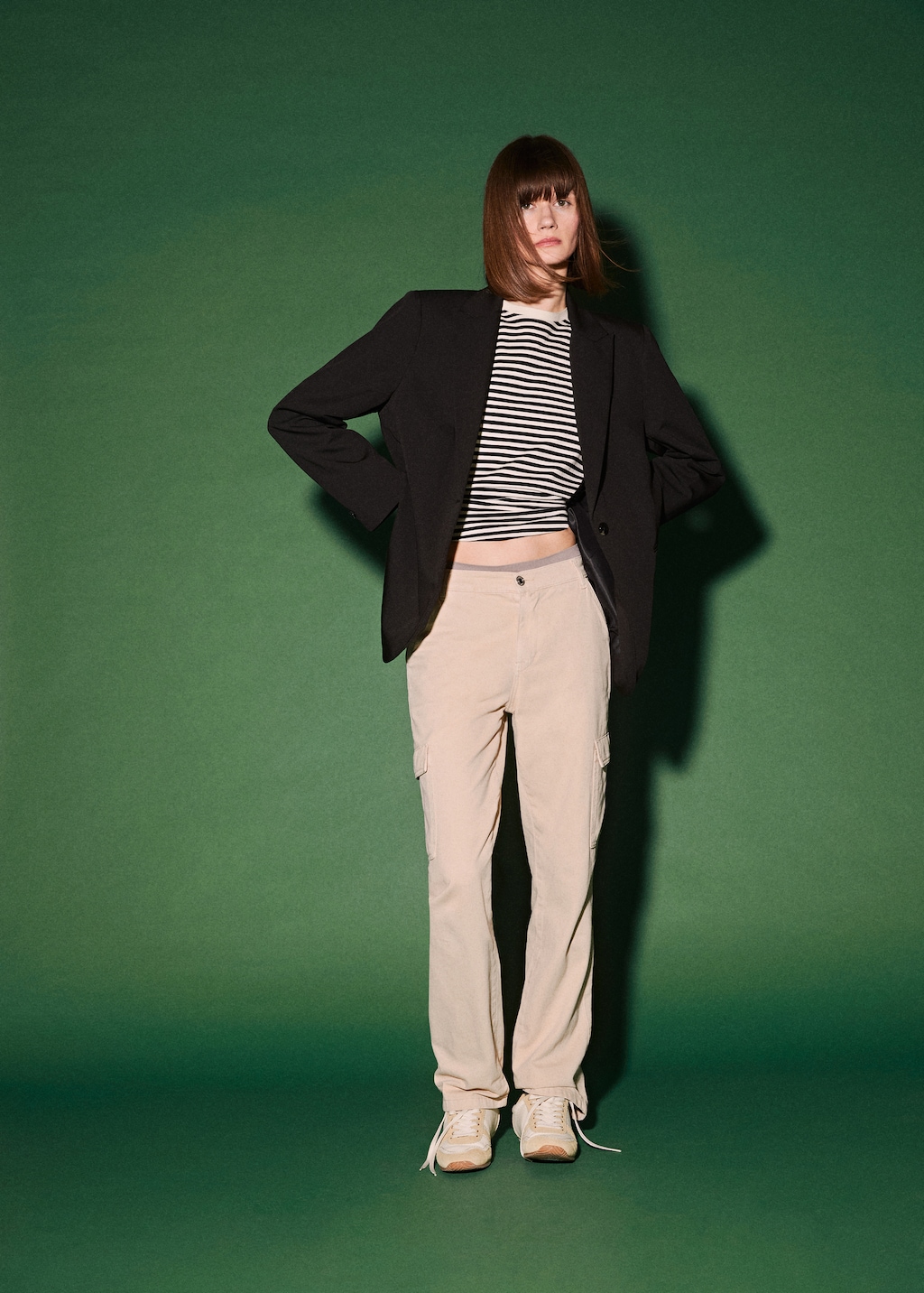 Striped cotton T-shirt