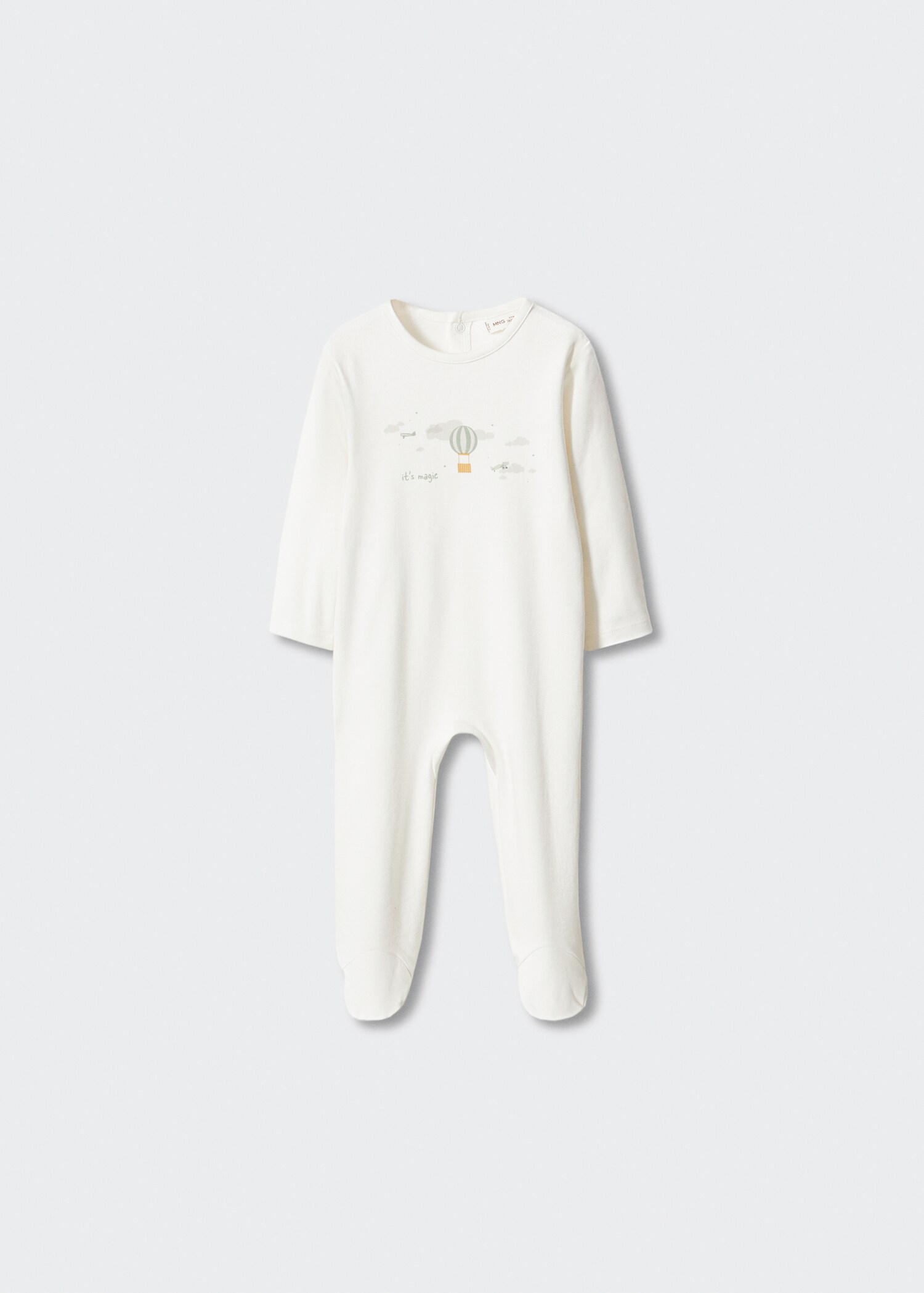 Lang pyjamas med striper - Artikkel uten modell
