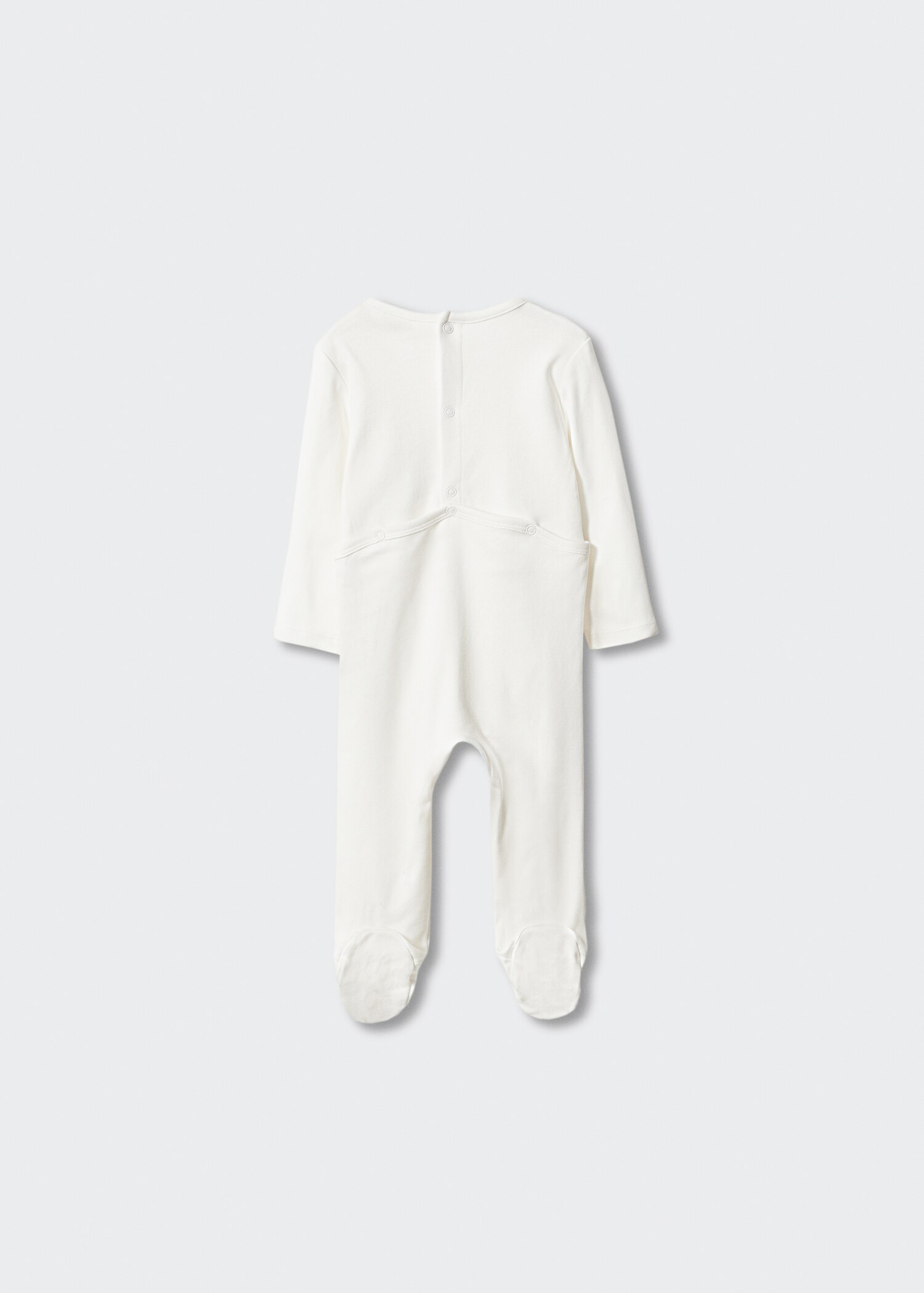 Lang pyjamas med striper - Baksiden av artikkelen